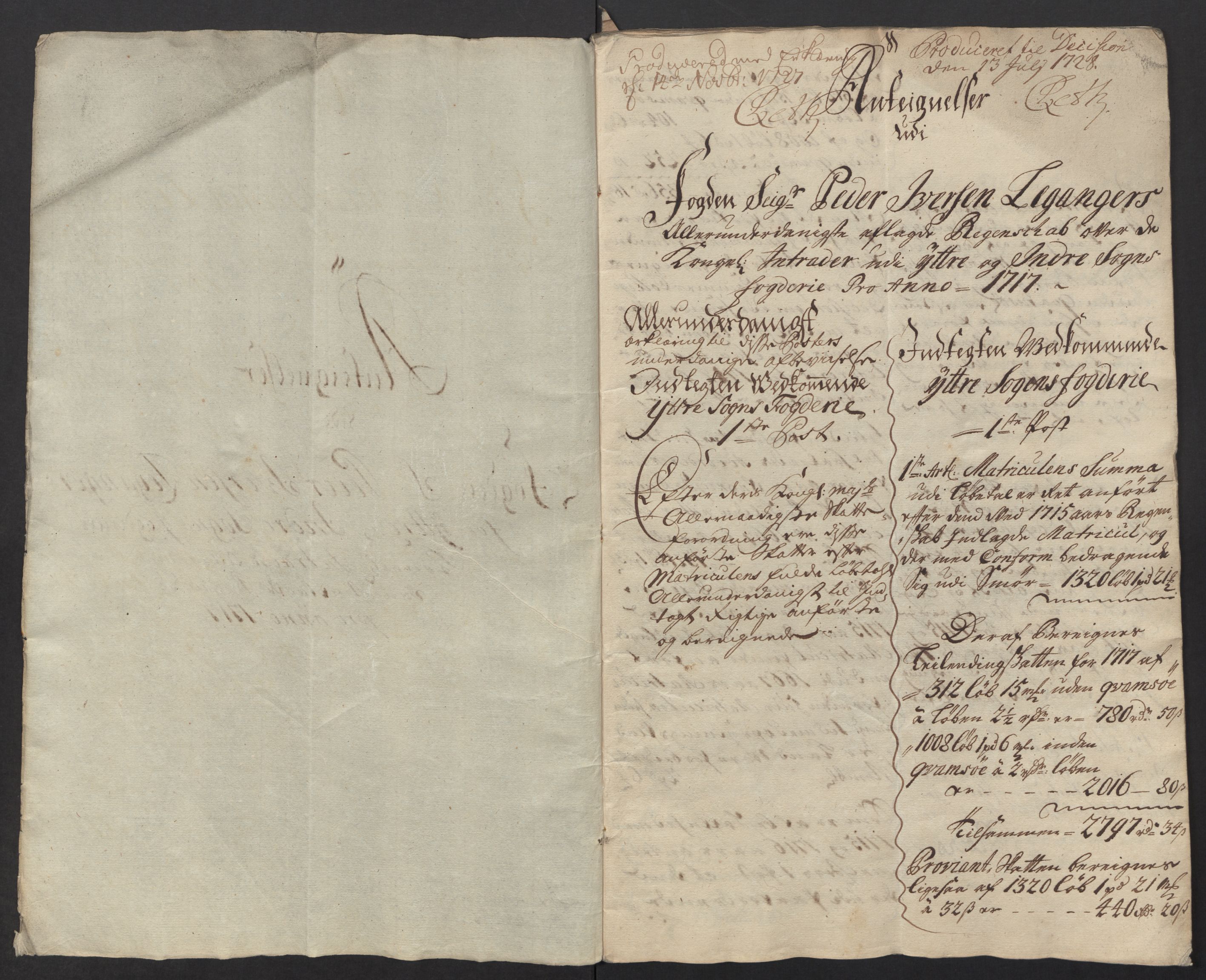 Rentekammeret inntil 1814, Reviderte regnskaper, Fogderegnskap, AV/RA-EA-4092/R52/L3321: Fogderegnskap Sogn, 1717-1718, p. 298