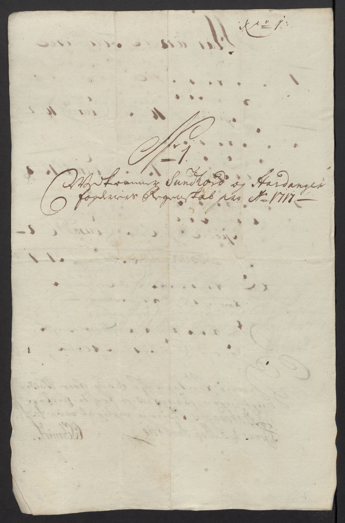 Rentekammeret inntil 1814, Reviderte regnskaper, Fogderegnskap, AV/RA-EA-4092/R48/L2994: Fogderegnskap Sunnhordland og Hardanger, 1717, p. 58