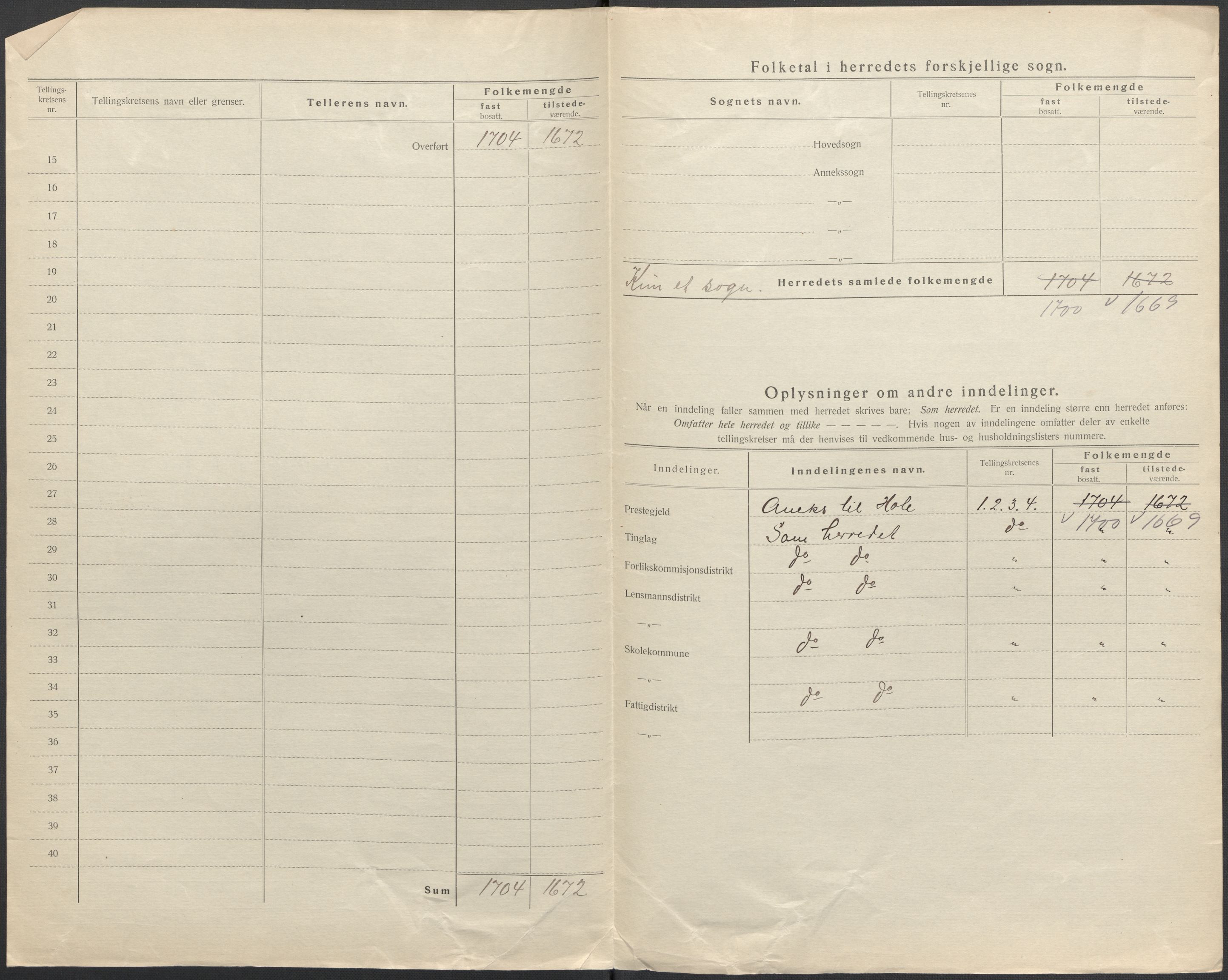 SAKO, 1920 census for Tyristrand, 1920, p. 3