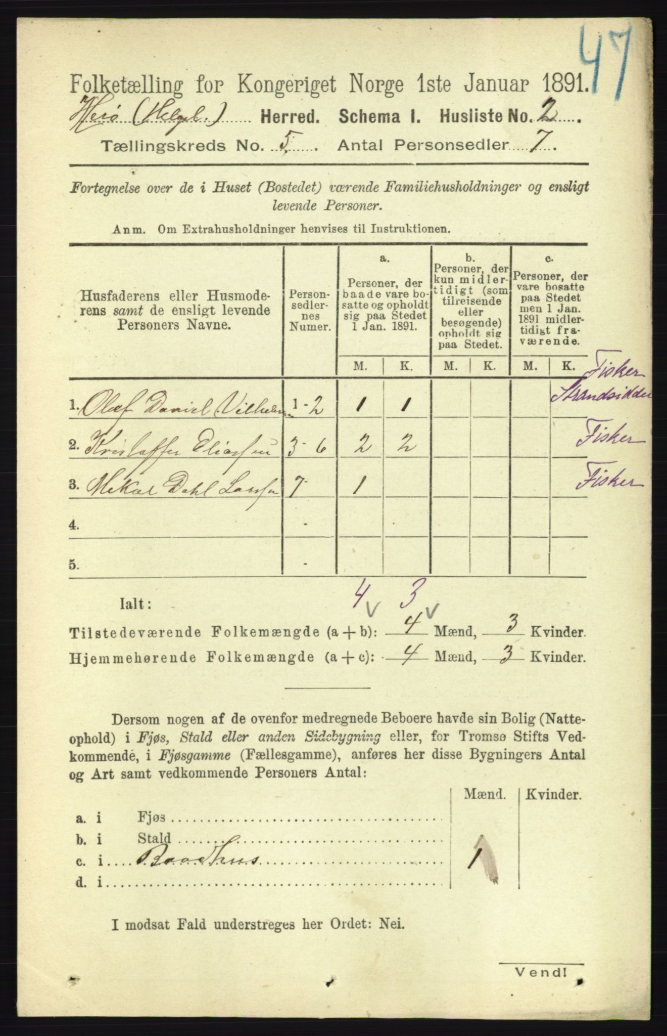 RA, 1891 census for 1818 Herøy, 1891, p. 1329