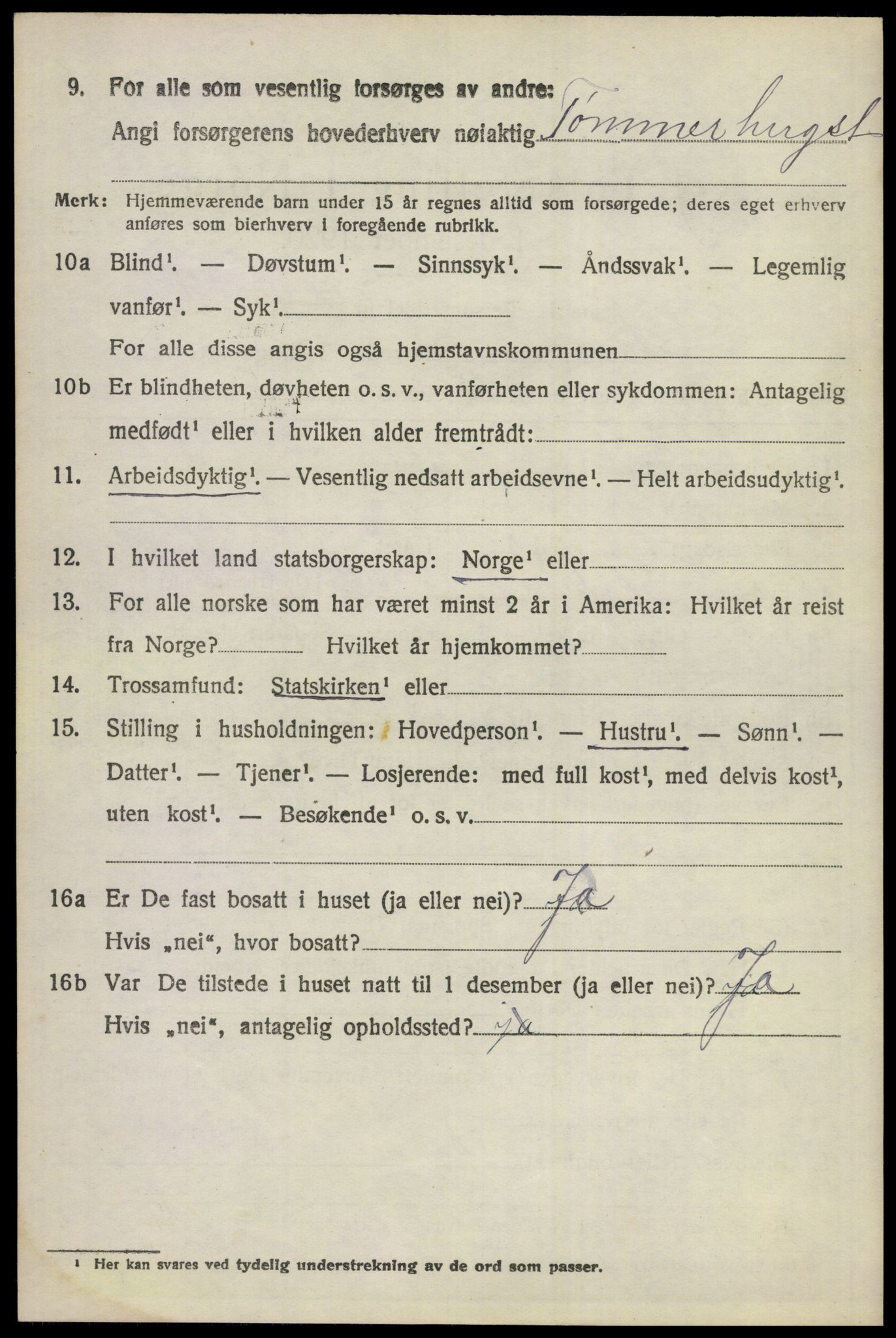 SAKO, 1920 census for Ådal, 1920, p. 5025