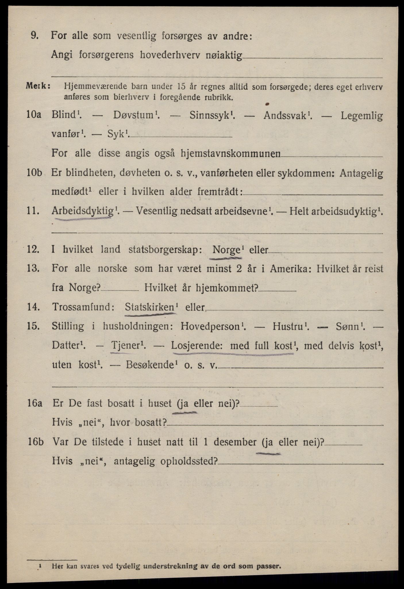 SAT, 1920 census for Fræna, 1920, p. 1538
