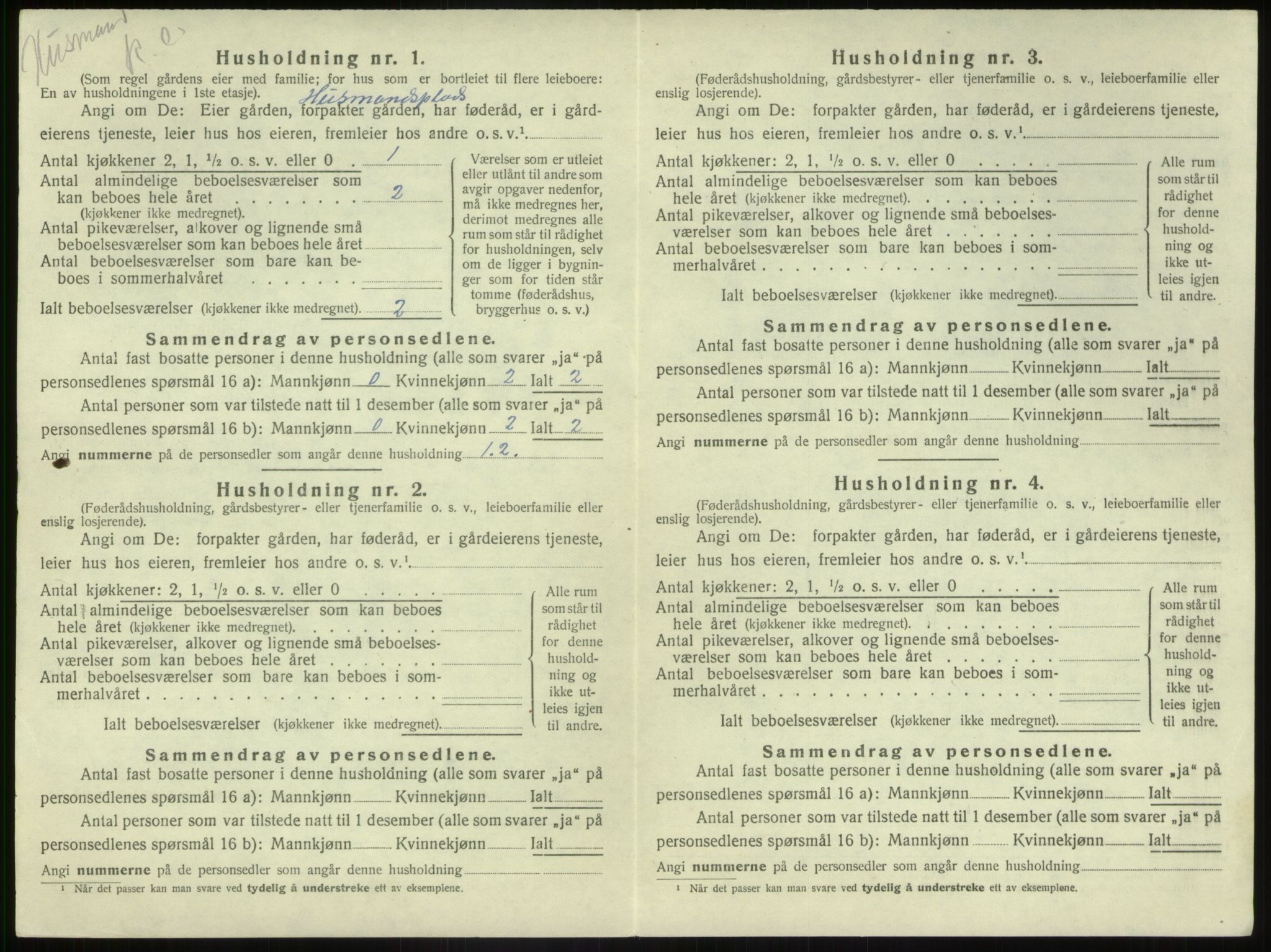 SAB, 1920 census for Førde, 1920, p. 532