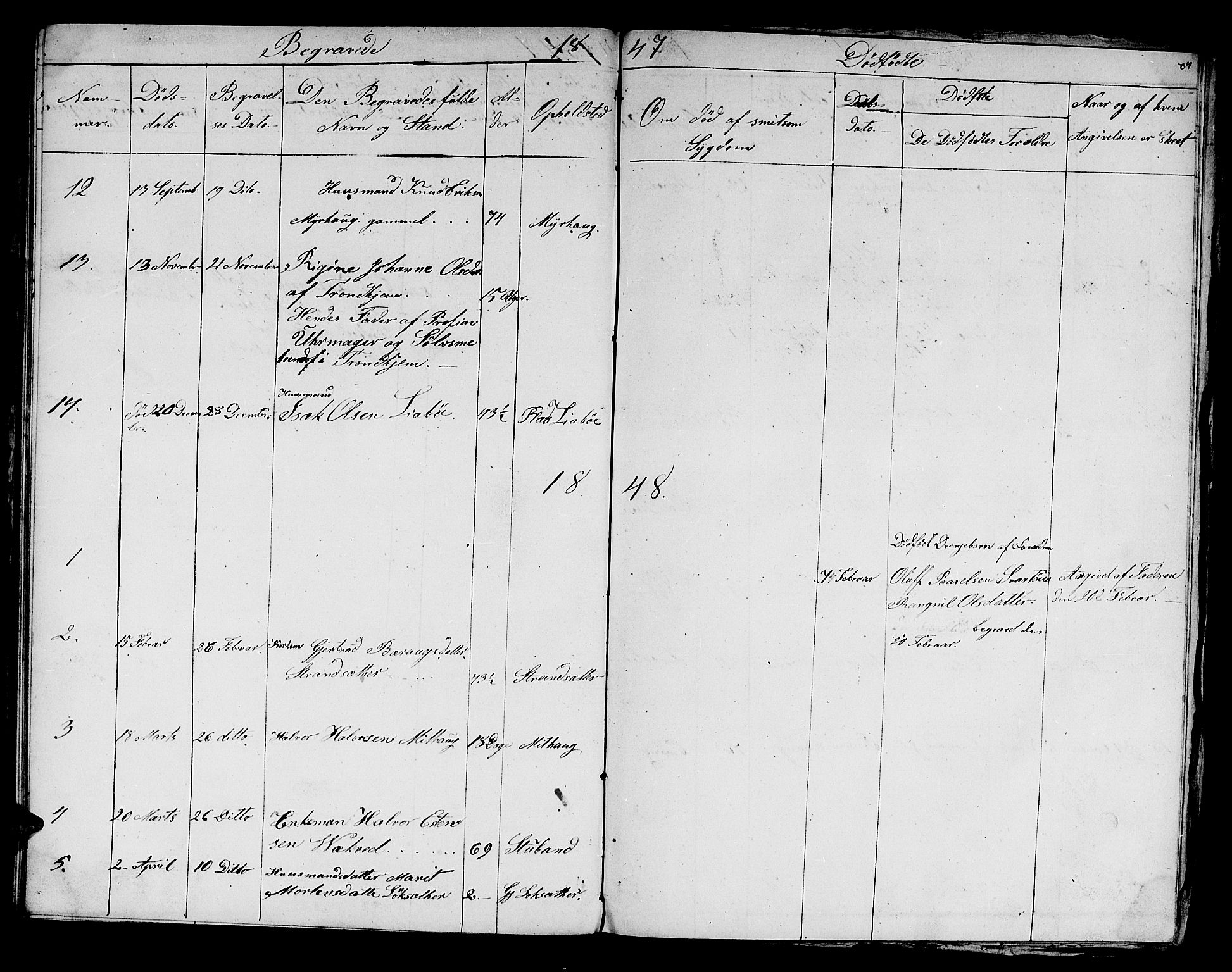 Ministerialprotokoller, klokkerbøker og fødselsregistre - Sør-Trøndelag, SAT/A-1456/679/L0922: Parish register (copy) no. 679C02, 1845-1851, p. 84