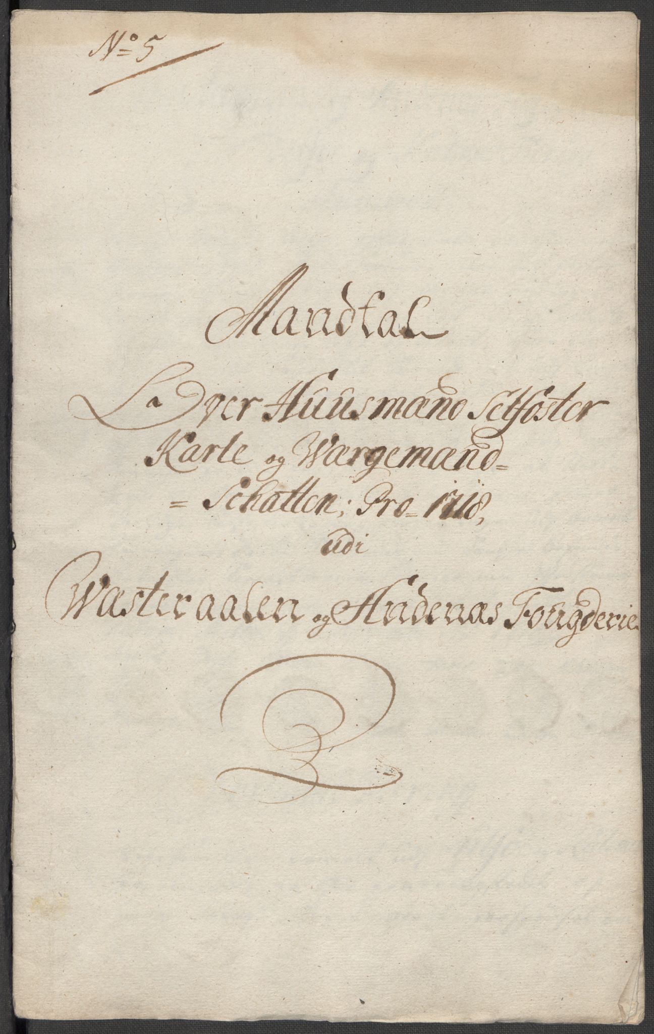 Rentekammeret inntil 1814, Reviderte regnskaper, Fogderegnskap, RA/EA-4092/R67/L4684: Fogderegnskap Vesterålen, Andenes og Lofoten, 1718, p. 121