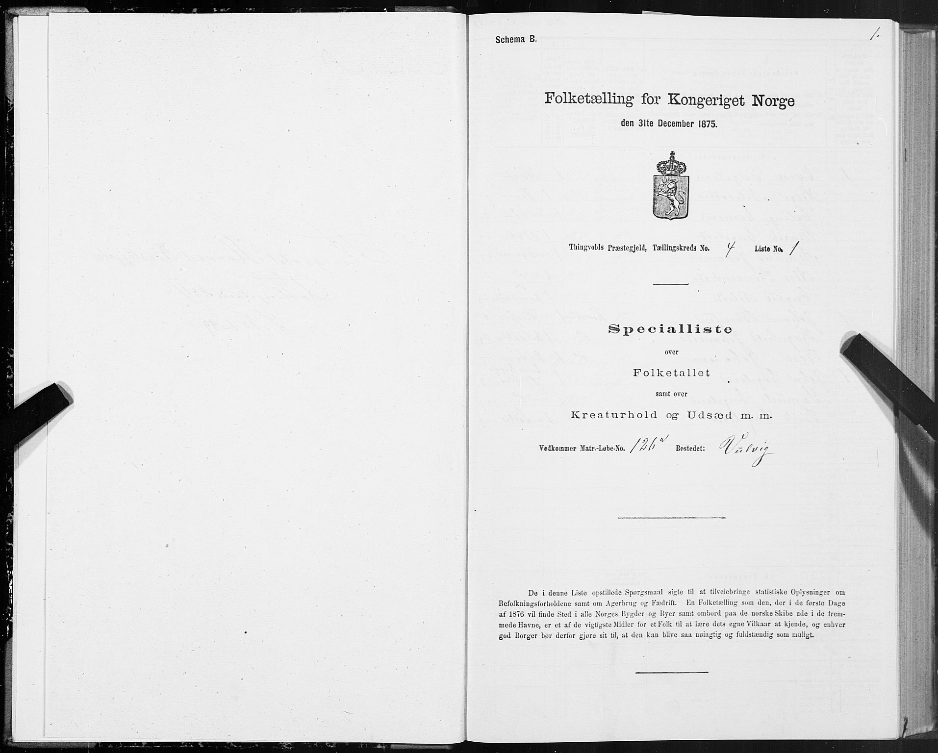 SAT, 1875 census for 1560P Tingvoll, 1875, p. 2001