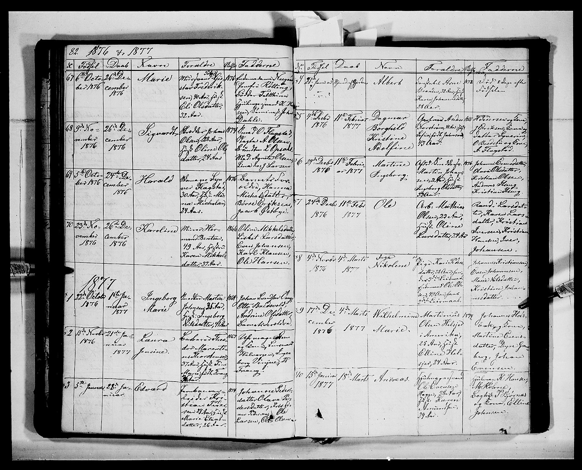 Vang prestekontor, Hedmark, SAH/PREST-008/H/Ha/Hab/L0011: Parish register (copy) no. 11, 1855-1878, p. 82