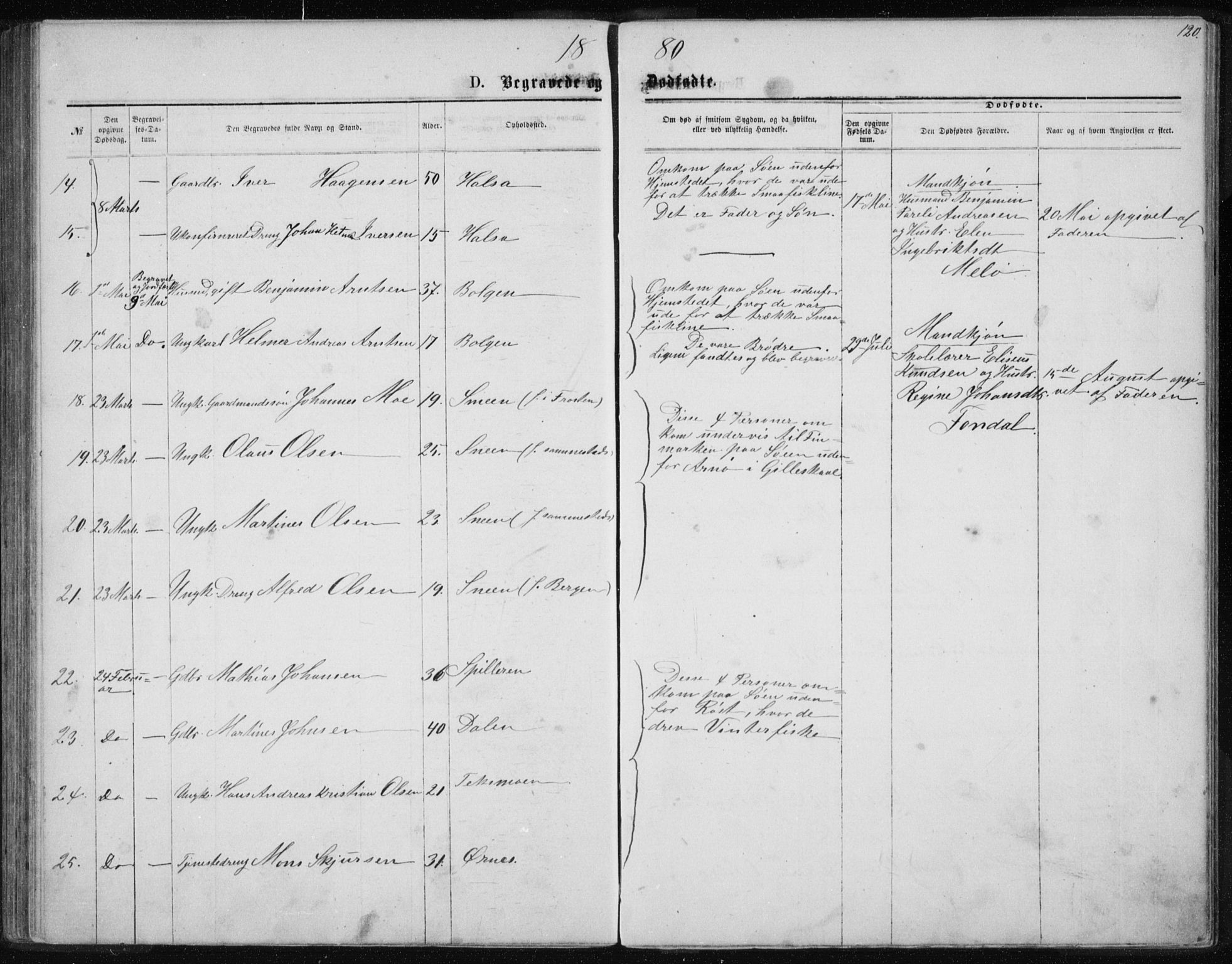 Ministerialprotokoller, klokkerbøker og fødselsregistre - Nordland, AV/SAT-A-1459/843/L0635: Parish register (copy) no. 843C04, 1872-1887, p. 120