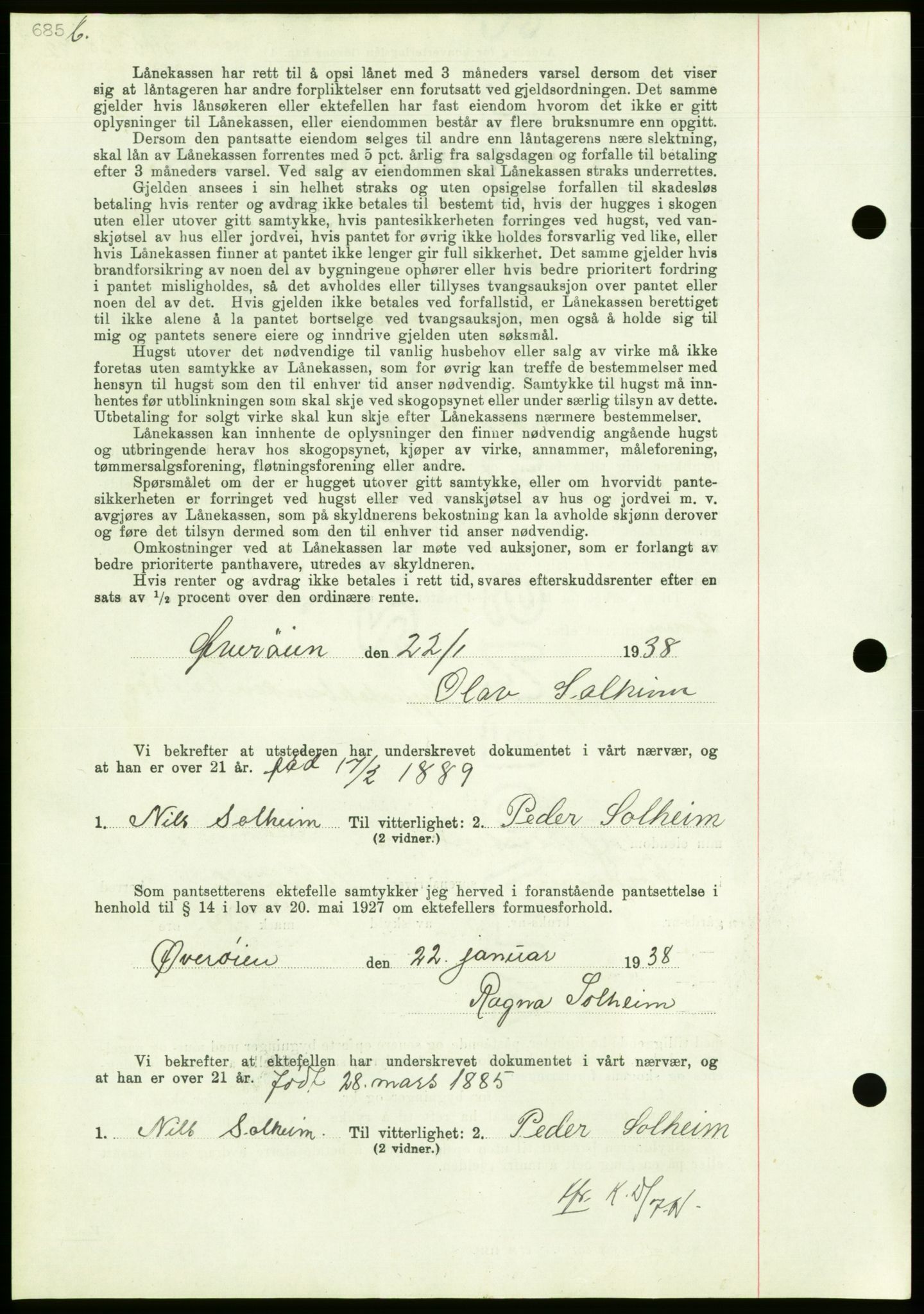 Nordmøre sorenskriveri, AV/SAT-A-4132/1/2/2Ca/L0092: Mortgage book no. B82, 1937-1938, Diary no: : 345/1938