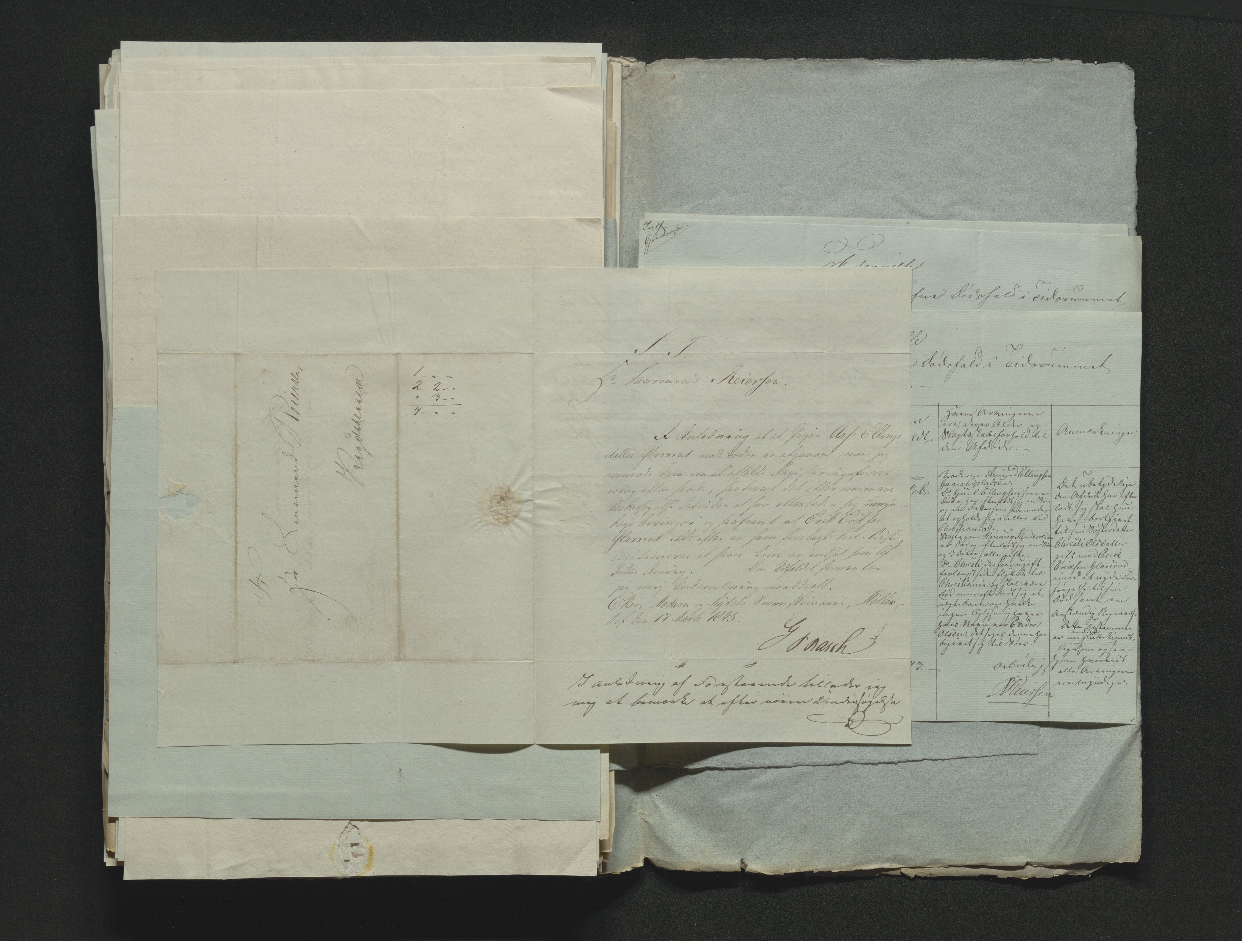 Eiker, Modum og Sigdal sorenskriveri, AV/SAKO-A-123/H/Ha/Hab/L0006: Dødsfallsmeldinger, 1841-1845