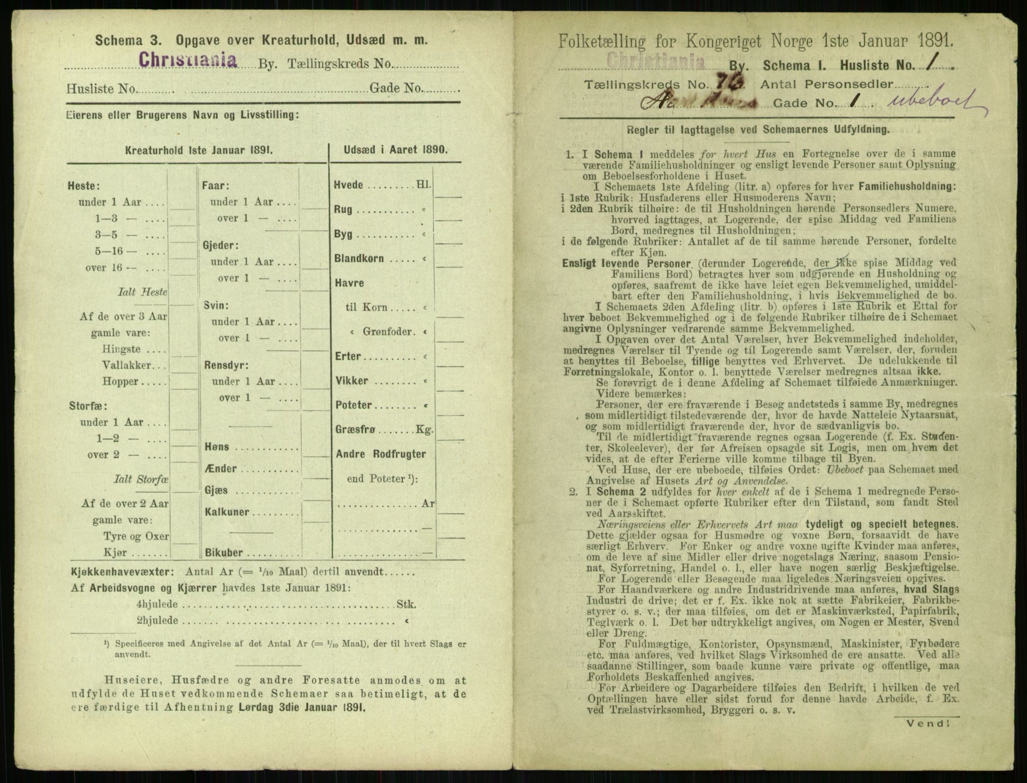 RA, 1891 census for 0301 Kristiania, 1891, p. 40004