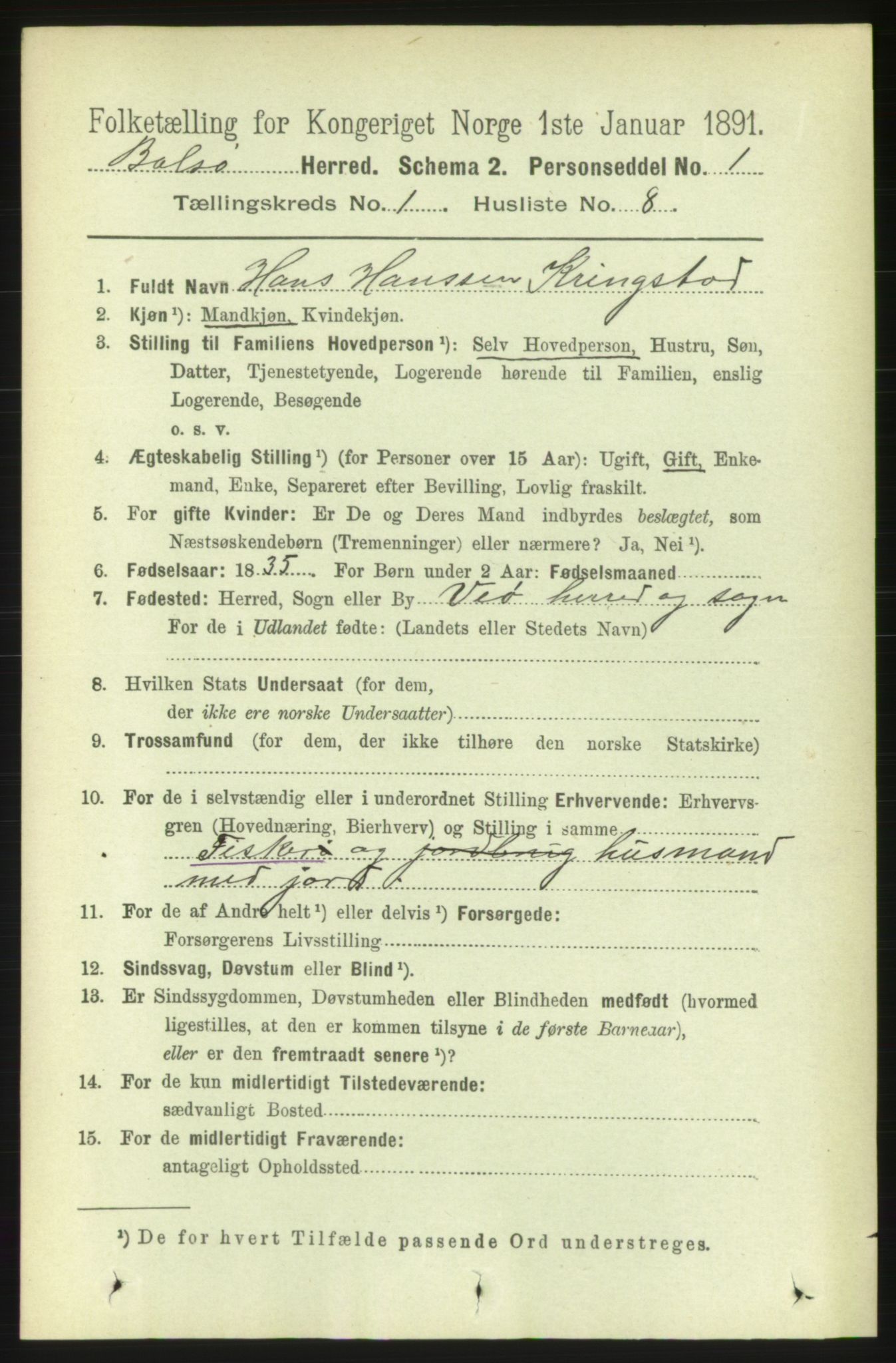 RA, 1891 census for 1544 Bolsøy, 1891, p. 219