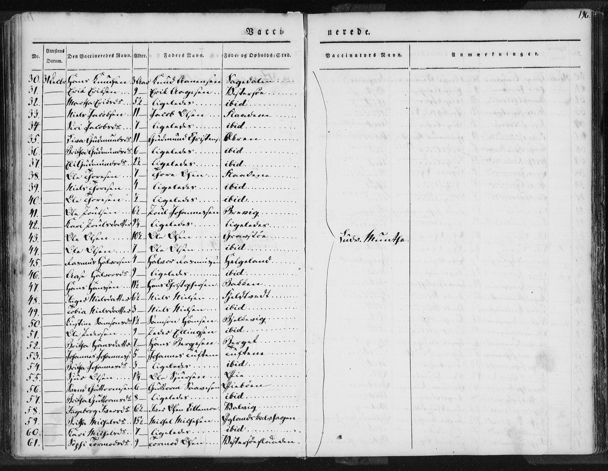 Hjelmeland sokneprestkontor, AV/SAST-A-101843/01/IV/L0006: Parish register (official) no. A 6, 1834-1845, p. 196