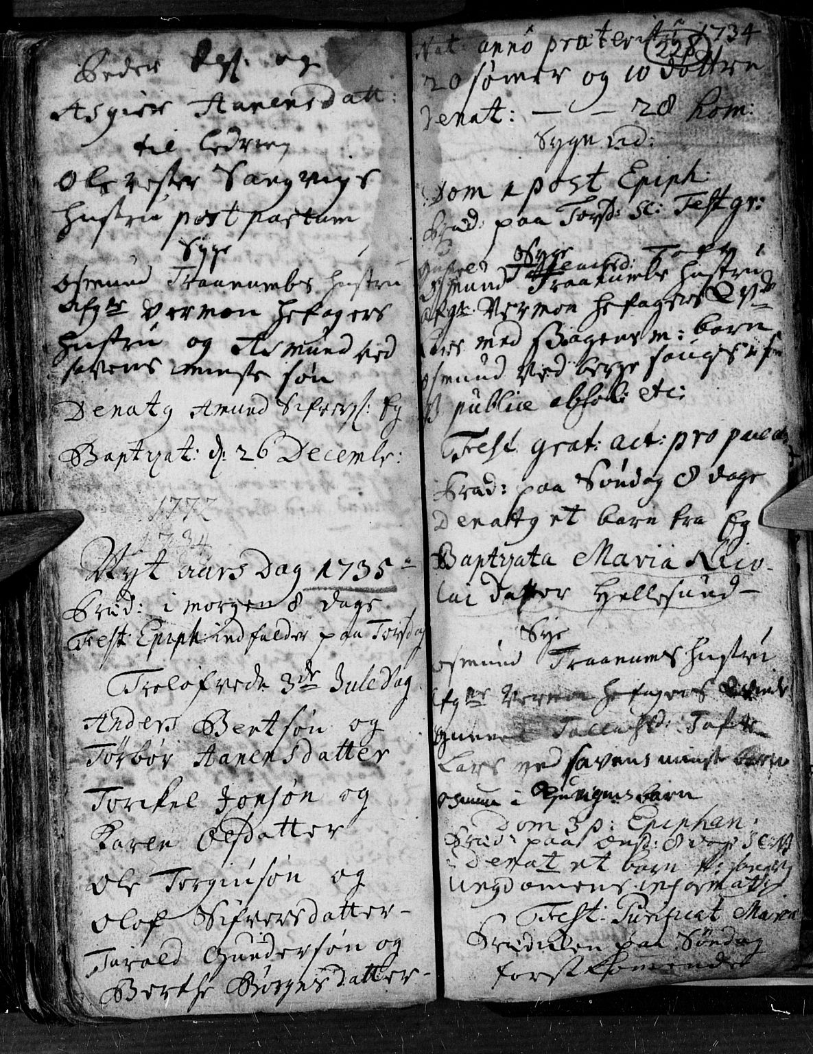 Søgne sokneprestkontor, SAK/1111-0037/F/Fa/Fab/L0001: Parish register (official) no. A 1, 1716-1740, p. 228