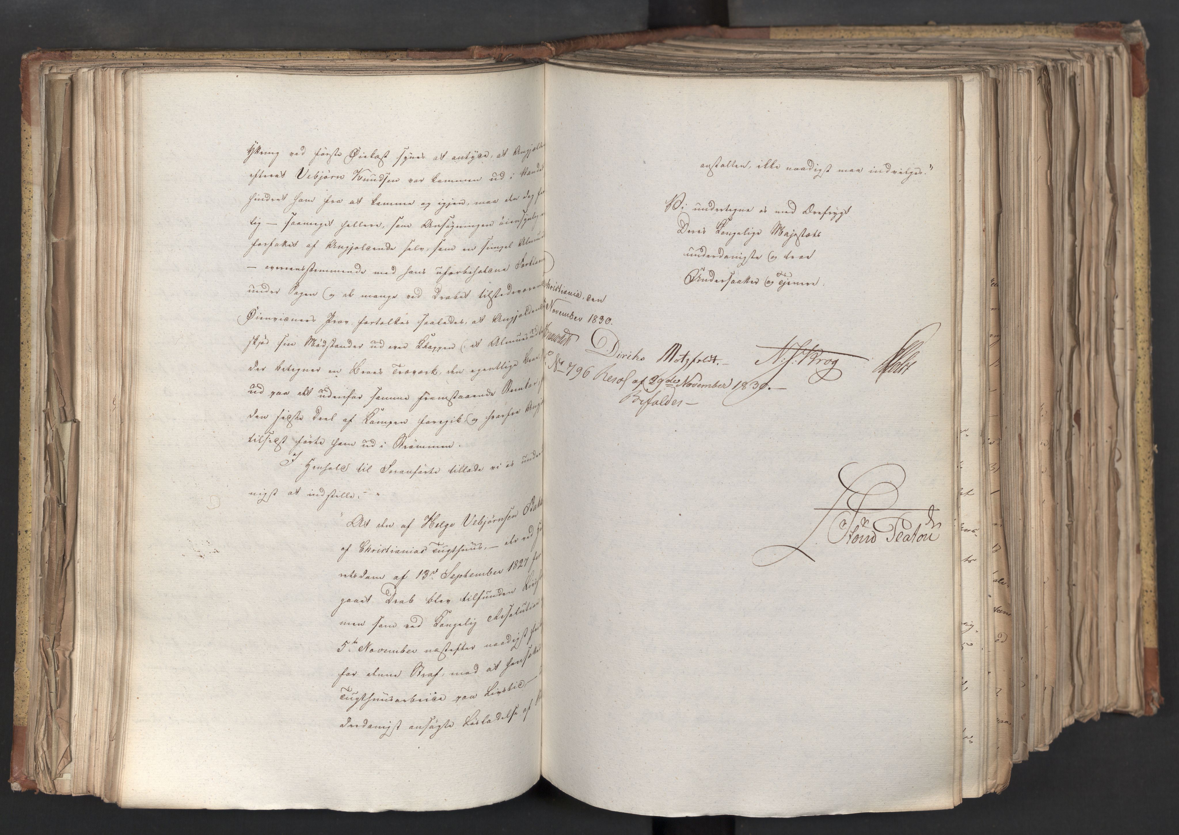 Statsrådsavdelingen i Stockholm, AV/RA-S-1003/D/Da/L0068: Regjeringsinnstillinger nr. 660-876, 1830, p. 156