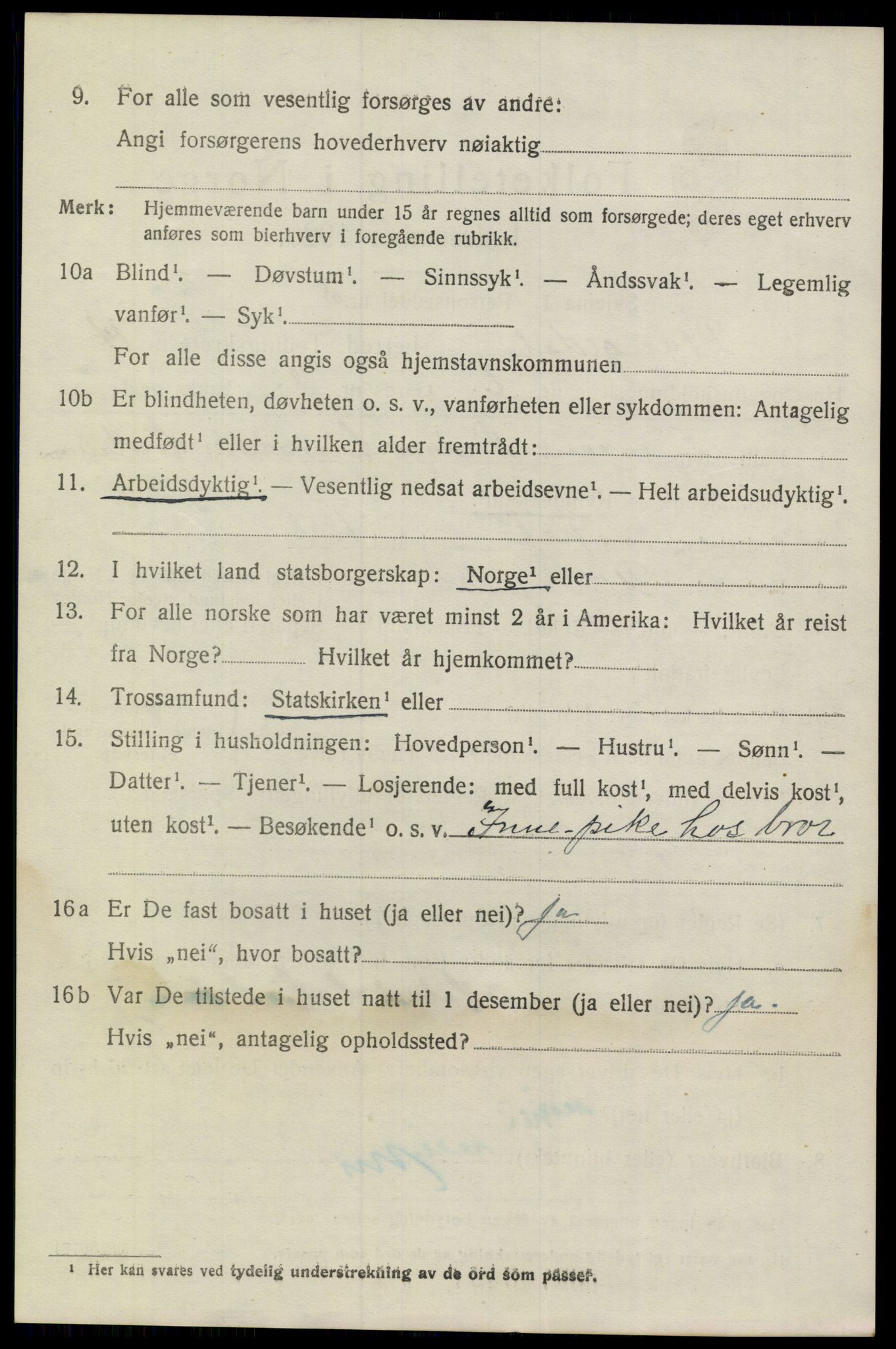 SAKO, 1920 census for Drangedal, 1920, p. 7600