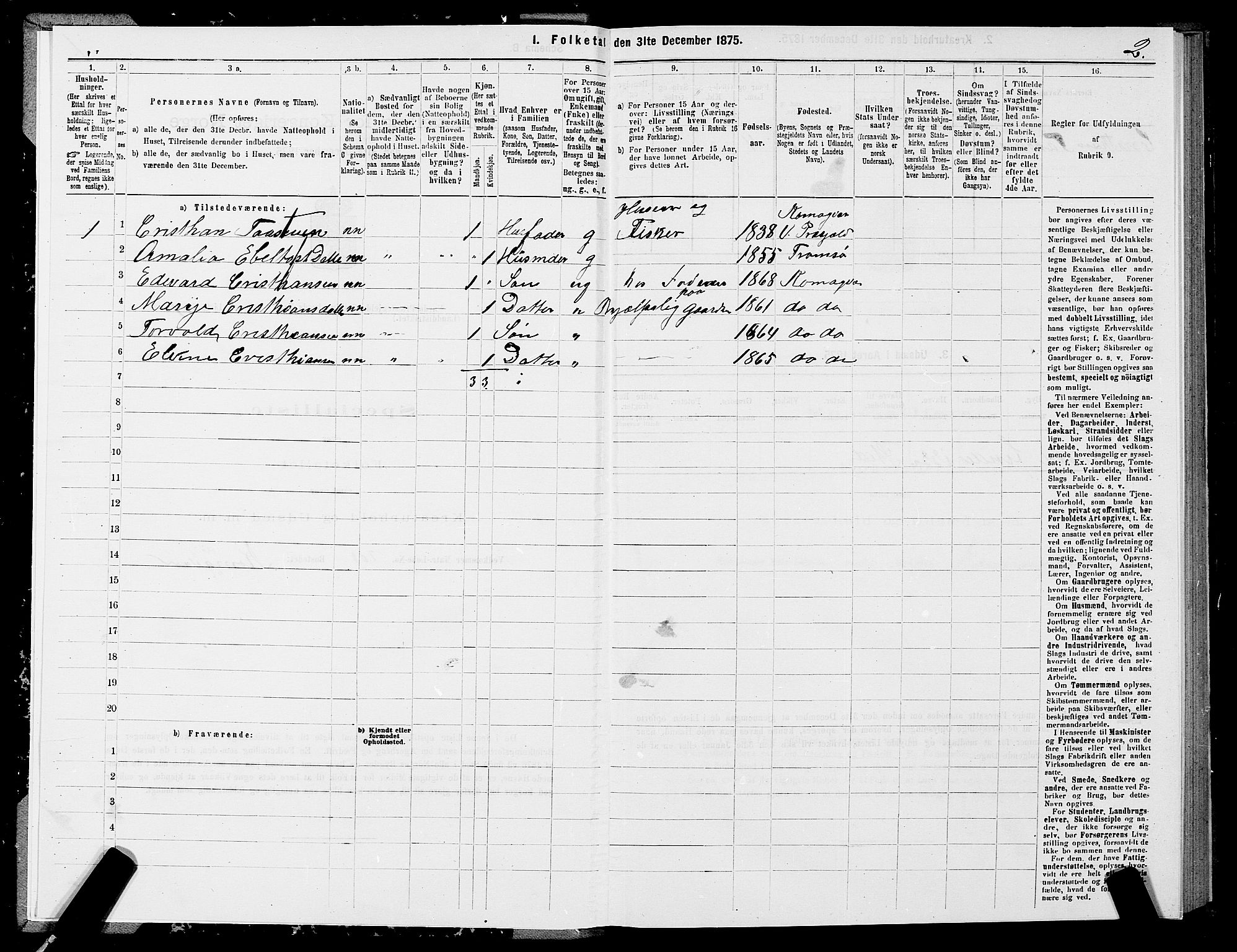 SATØ, 1875 census for 2028L Vardø/Vardø, 1875, p. 1002