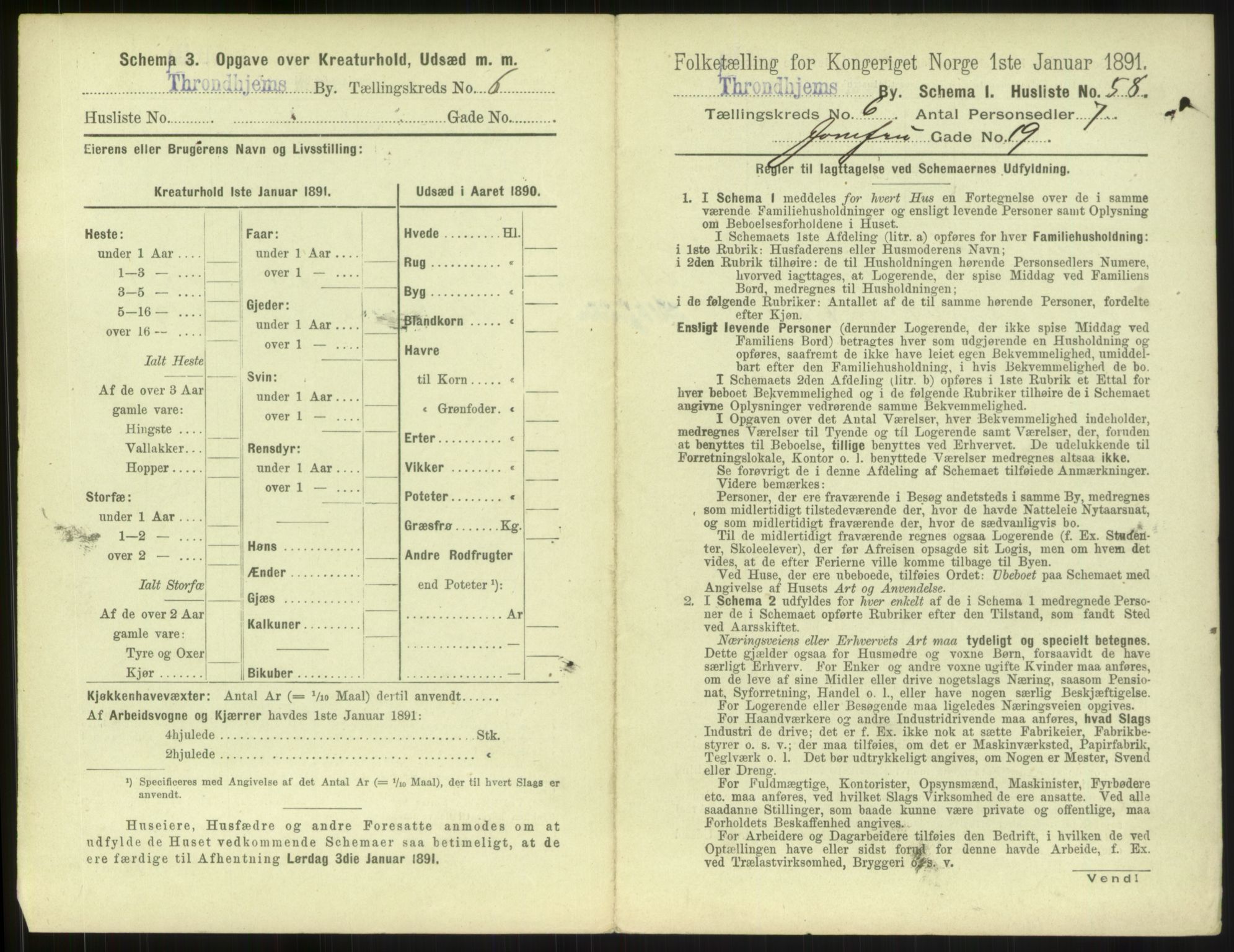 RA, 1891 census for 1601 Trondheim, 1891, p. 730