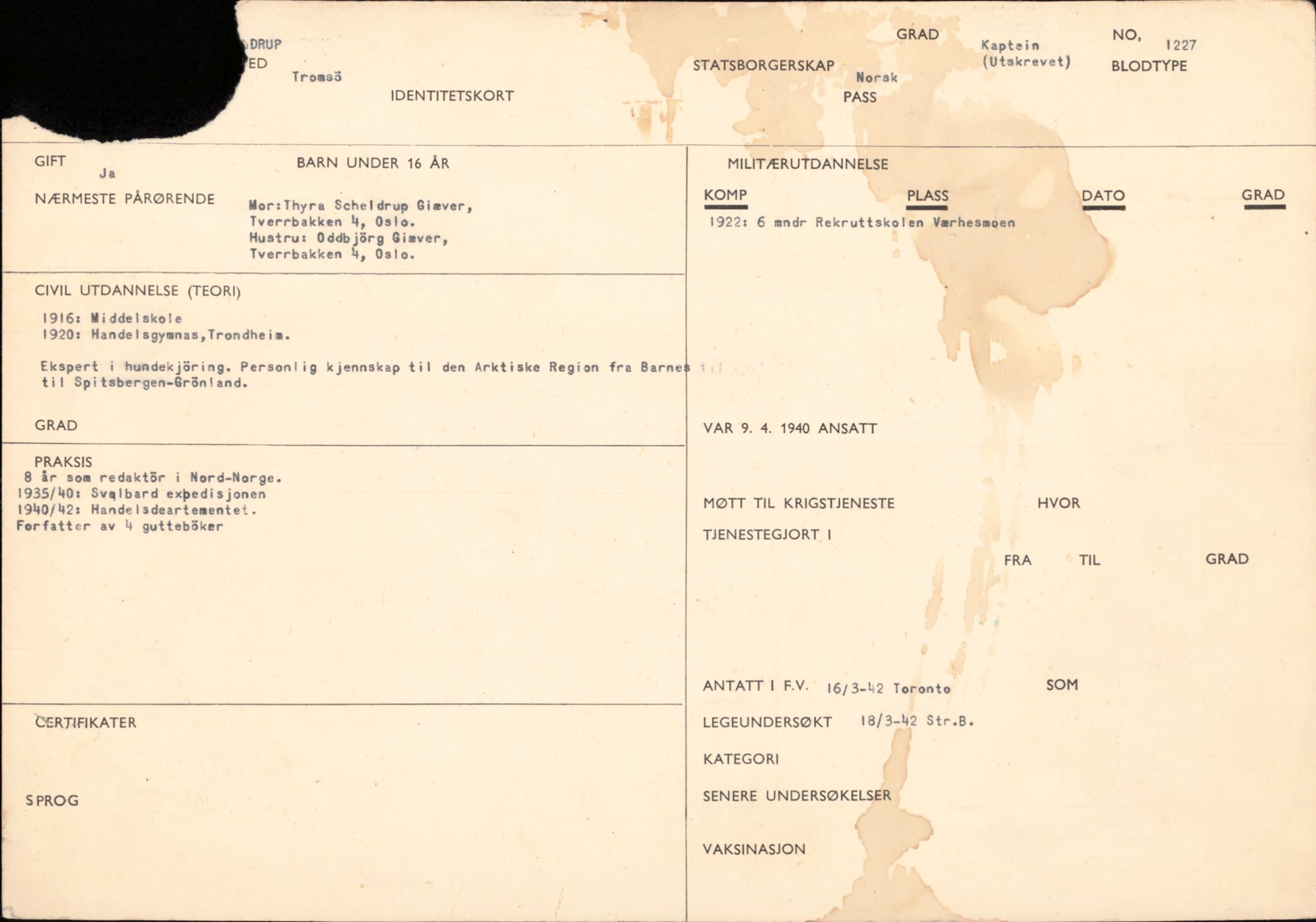 Forsvaret, Forsvarets overkommando/Luftforsvarsstaben, AV/RA-RAFA-4079/P/Pa/L0038: Personellpapirer, 1914, p. 123