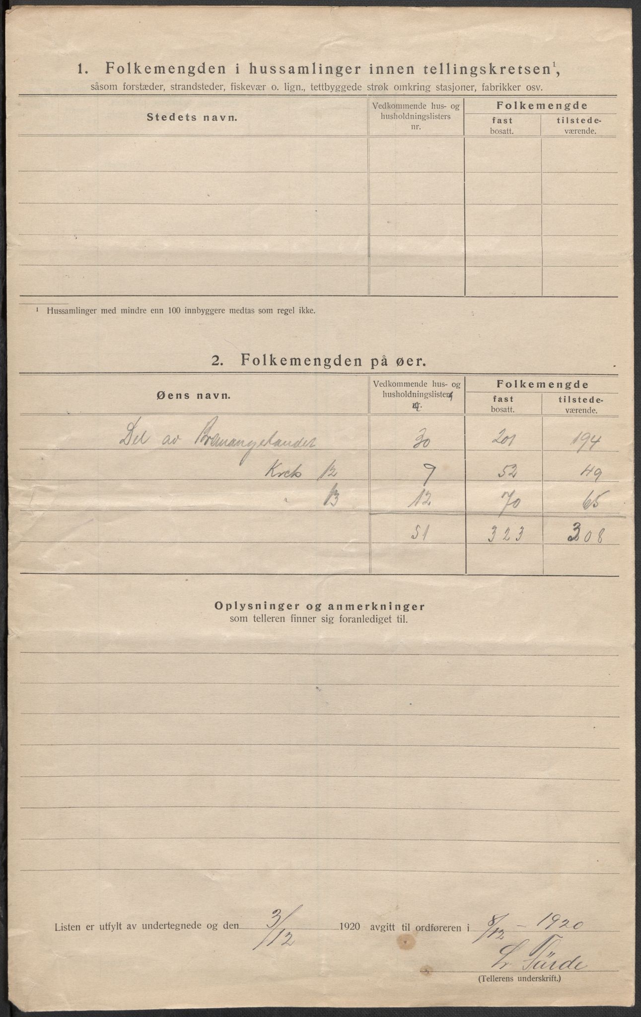 SAB, 1920 census for Davik, 1920, p. 40