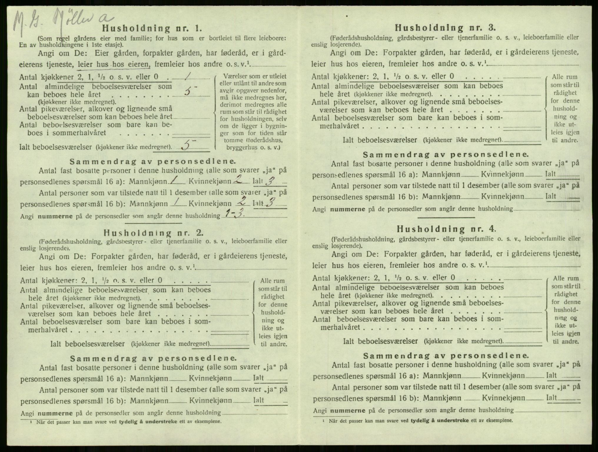 SAKO, 1920 census for Stokke, 1920, p. 271