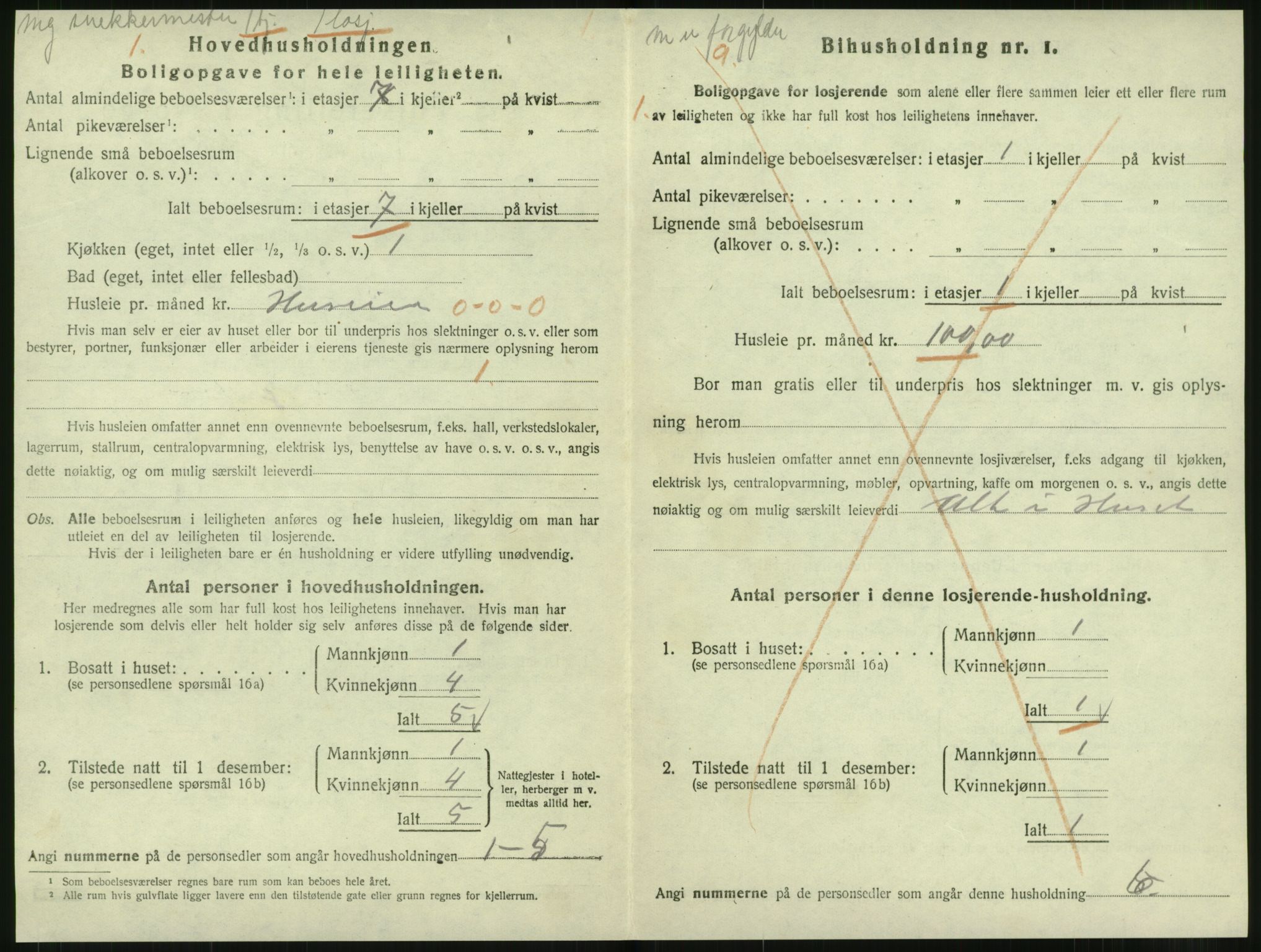 SAT, 1920 census for Levanger town, 1920, p. 675