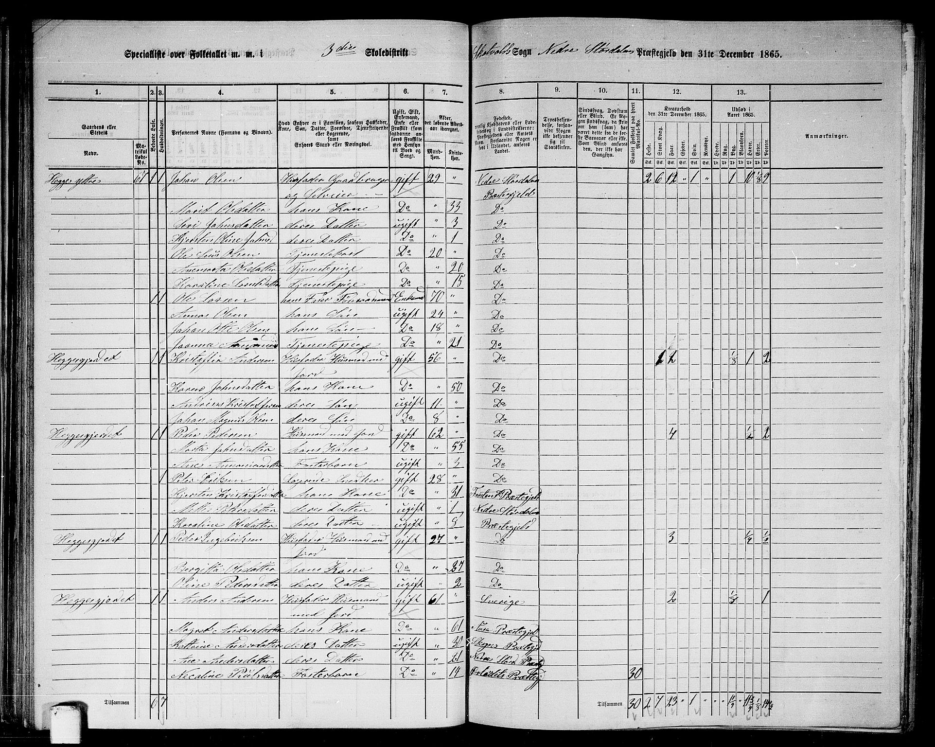 RA, 1865 census for Nedre Stjørdal, 1865, p. 59