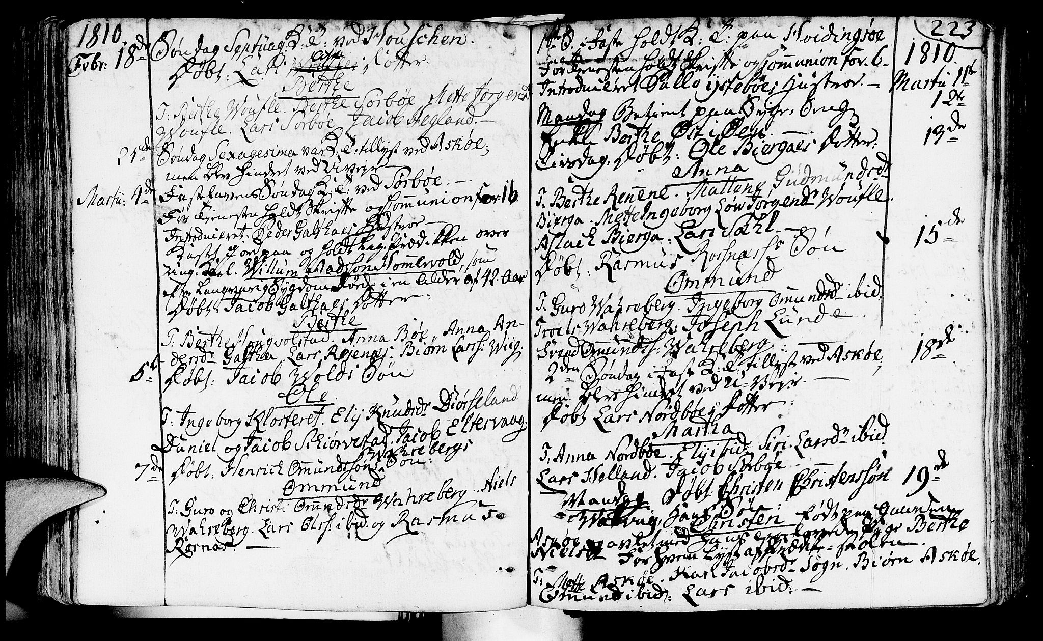Rennesøy sokneprestkontor, SAST/A -101827/H/Ha/Haa/L0003: Parish register (official) no. A 3, 1772-1815, p. 223