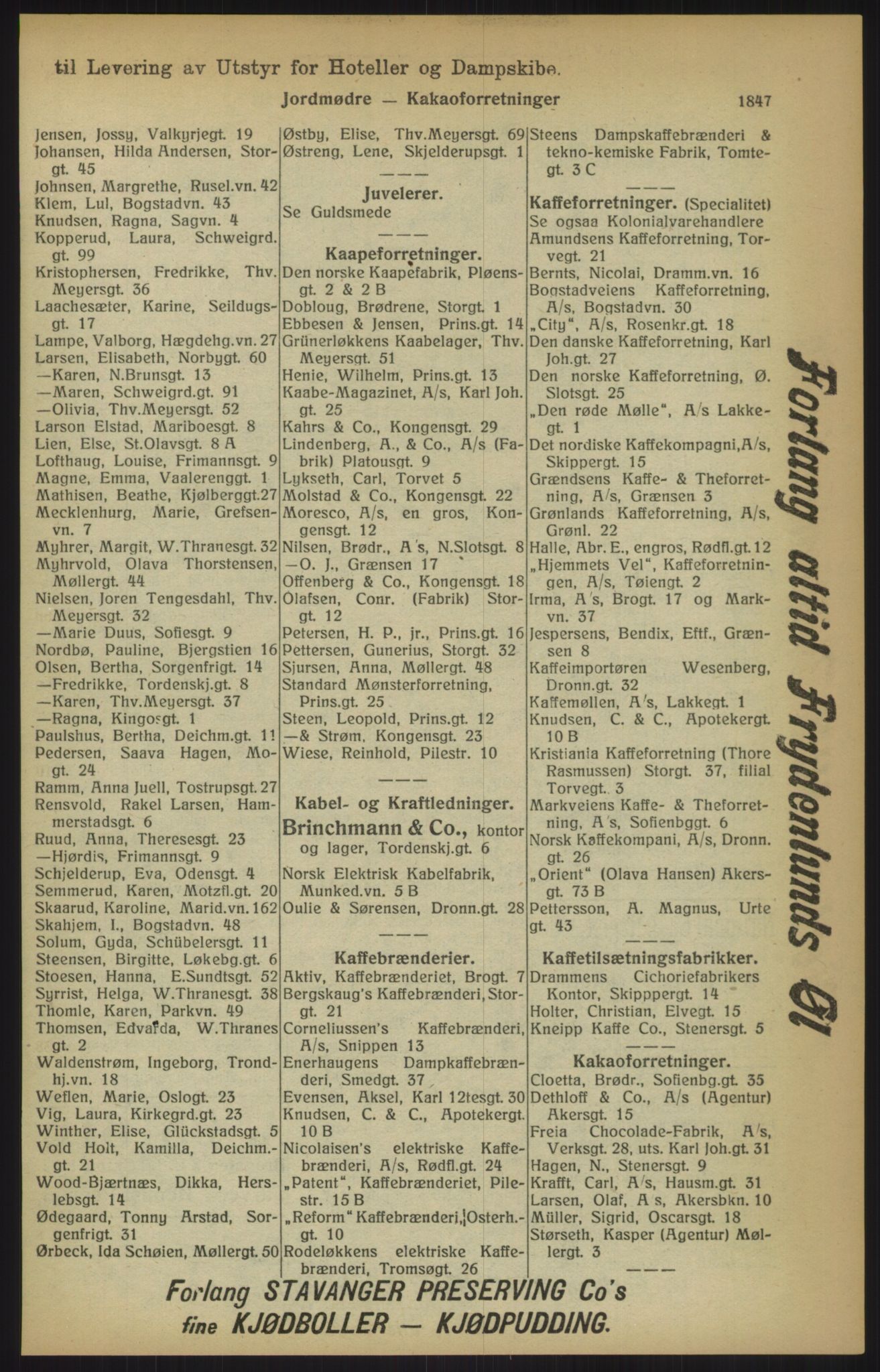 Kristiania/Oslo adressebok, PUBL/-, 1915, p. 1847