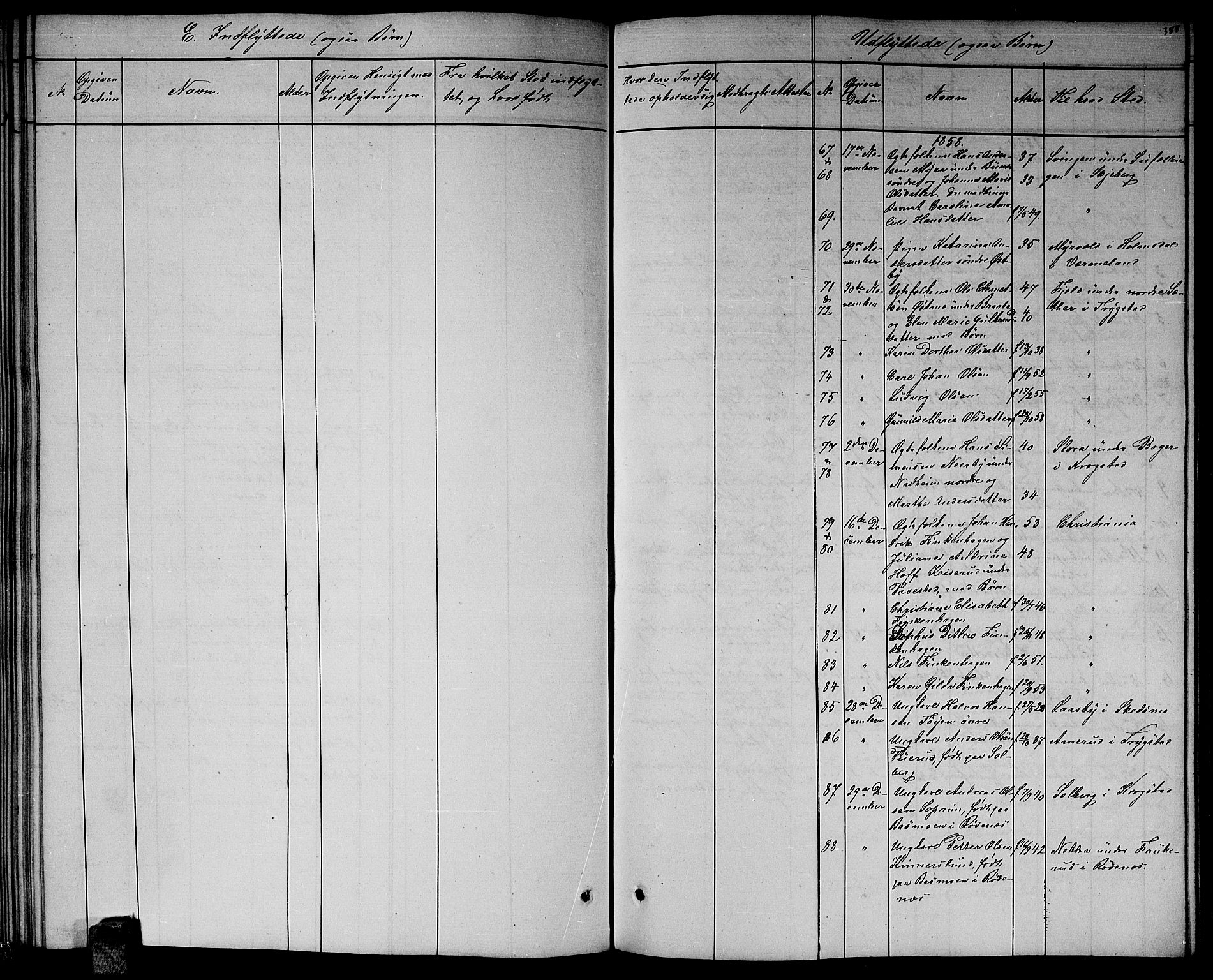 Høland prestekontor Kirkebøker, SAO/A-10346a/G/Ga/L0004: Parish register (copy) no. I 4, 1854-1862, p. 388