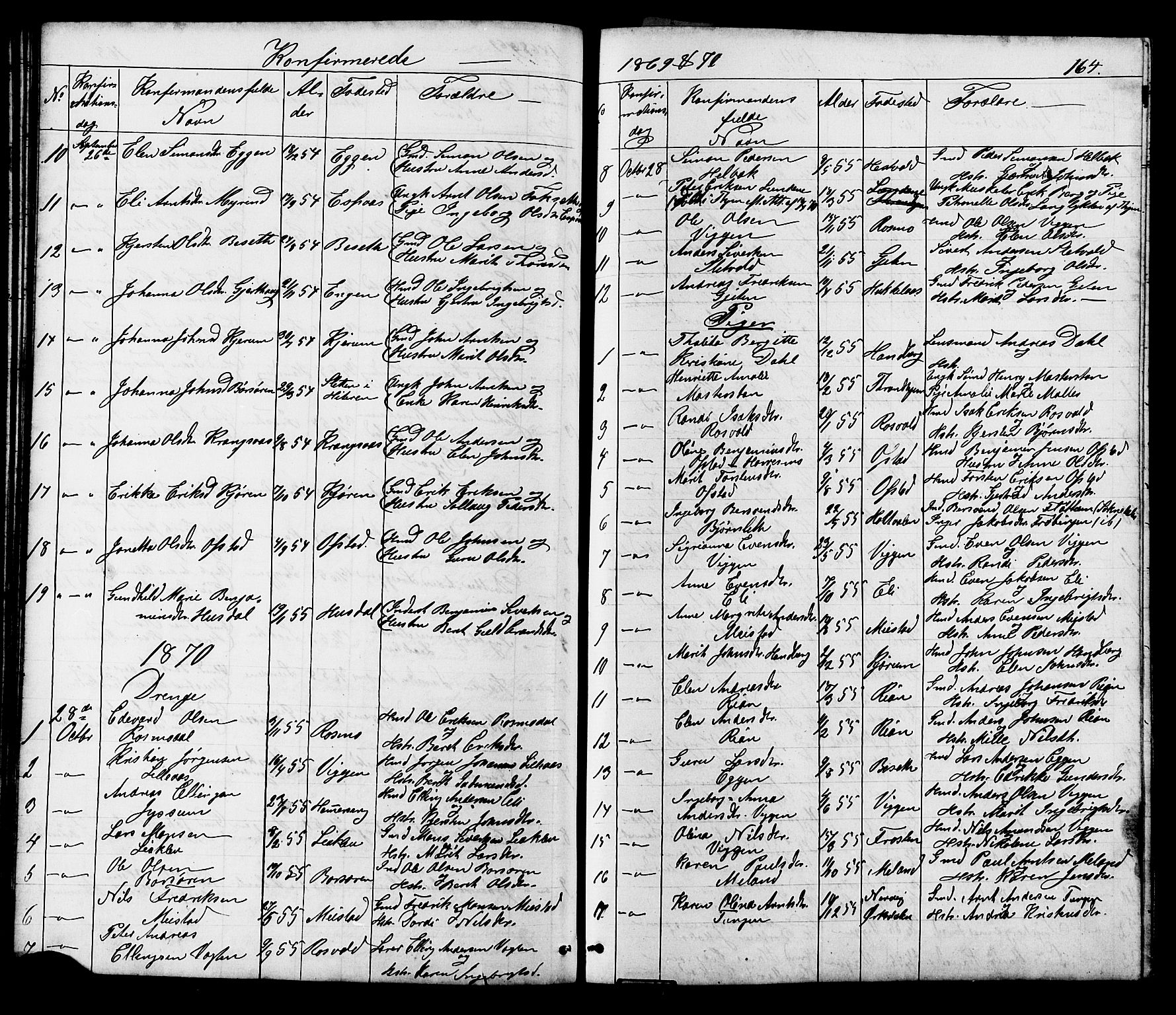 Ministerialprotokoller, klokkerbøker og fødselsregistre - Sør-Trøndelag, SAT/A-1456/665/L0777: Parish register (copy) no. 665C02, 1867-1915, p. 164