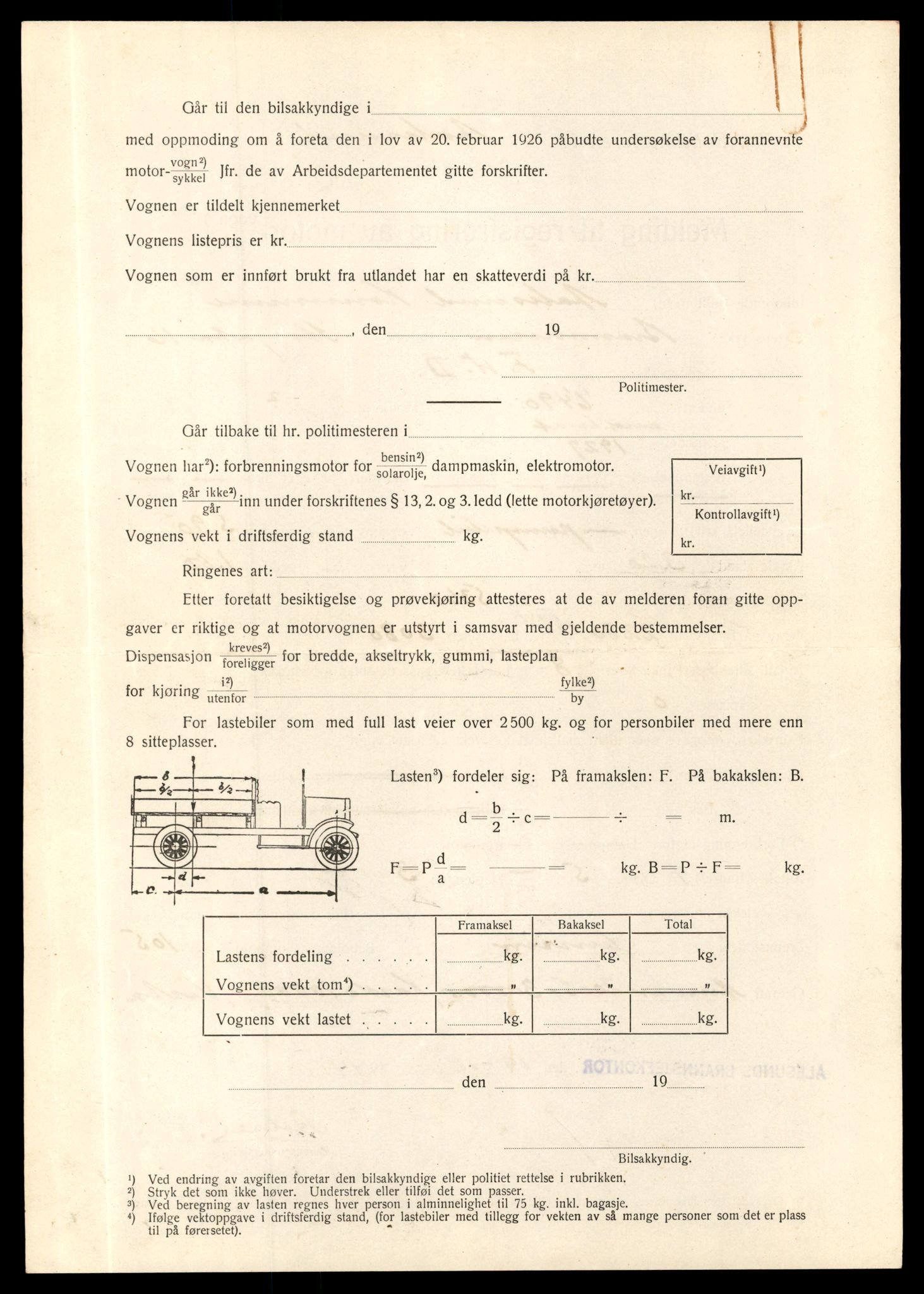 Møre og Romsdal vegkontor - Ålesund trafikkstasjon, AV/SAT-A-4099/F/Fe/L0010: Registreringskort for kjøretøy T 1050 - T 1169, 1927-1998, p. 3