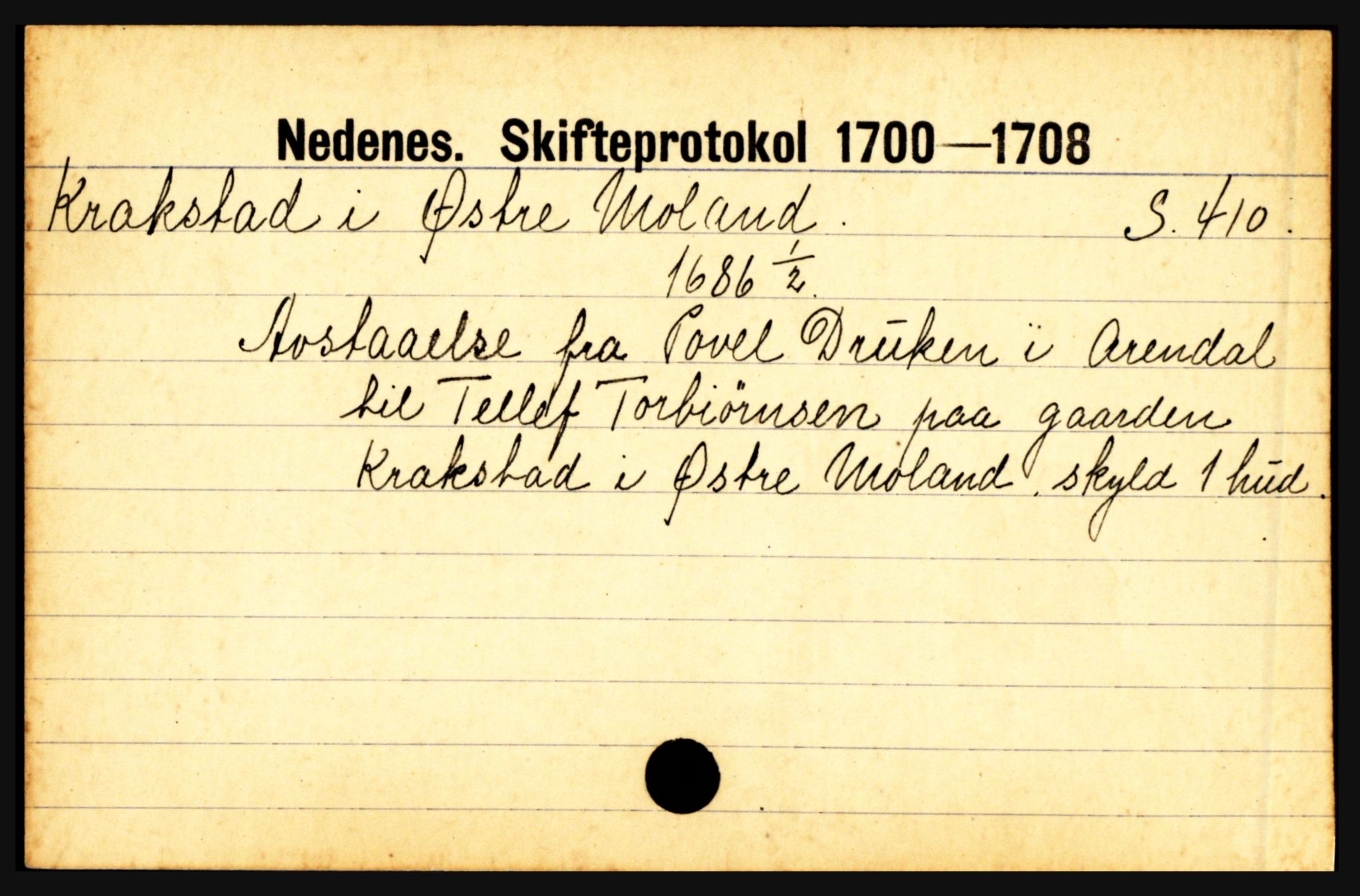 Nedenes sorenskriveri før 1824, AV/SAK-1221-0007/H, p. 15883