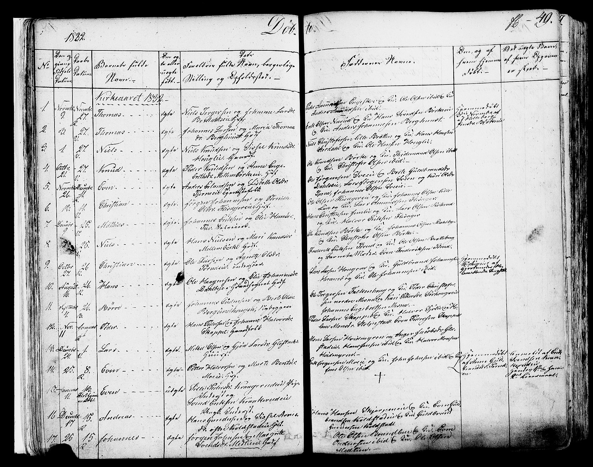 Ringsaker prestekontor, AV/SAH-PREST-014/K/Ka/L0007: Parish register (official) no. 7A, 1826-1837, p. 49