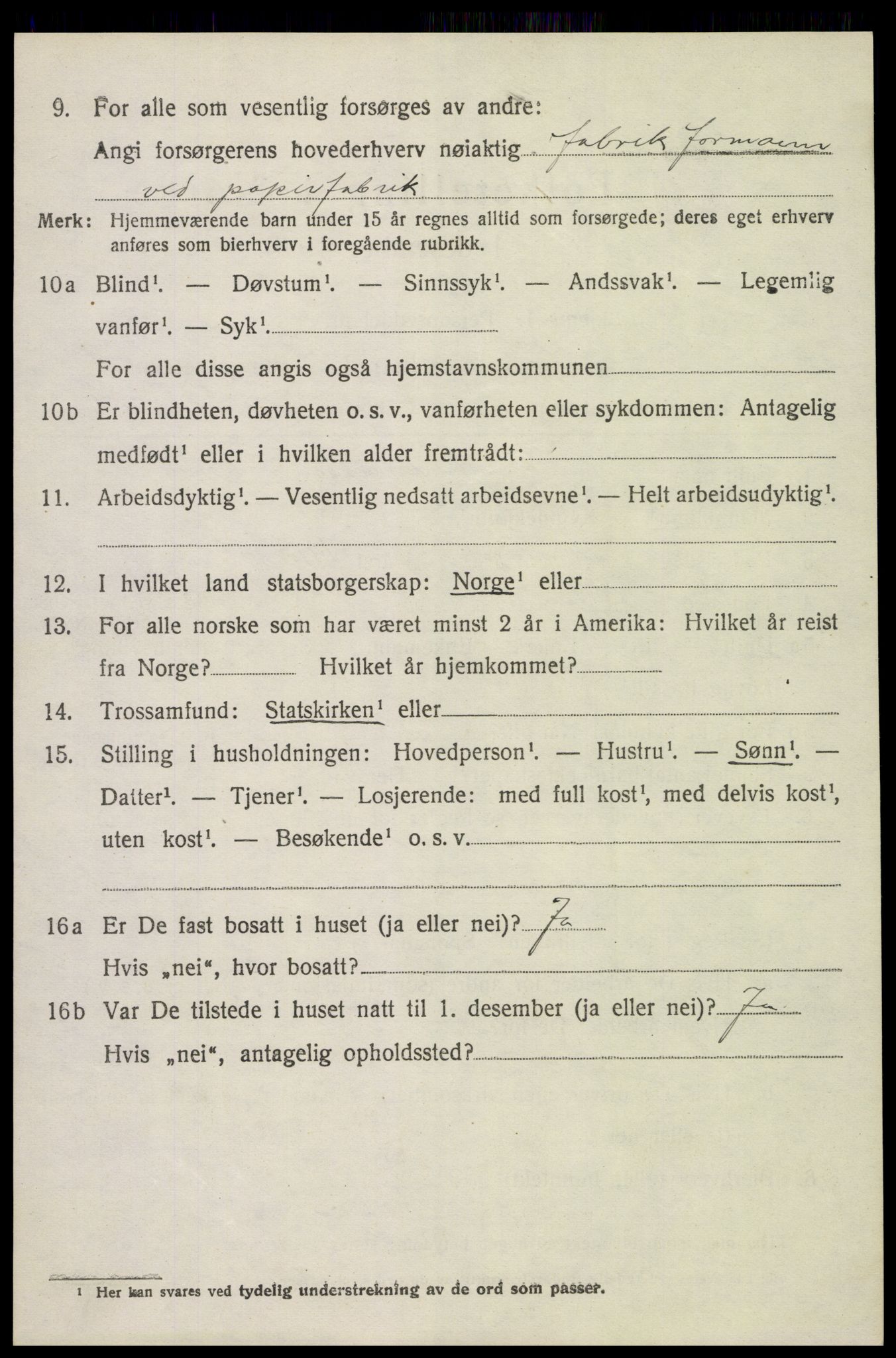 SAH, 1920 census for Løten, 1920, p. 2636