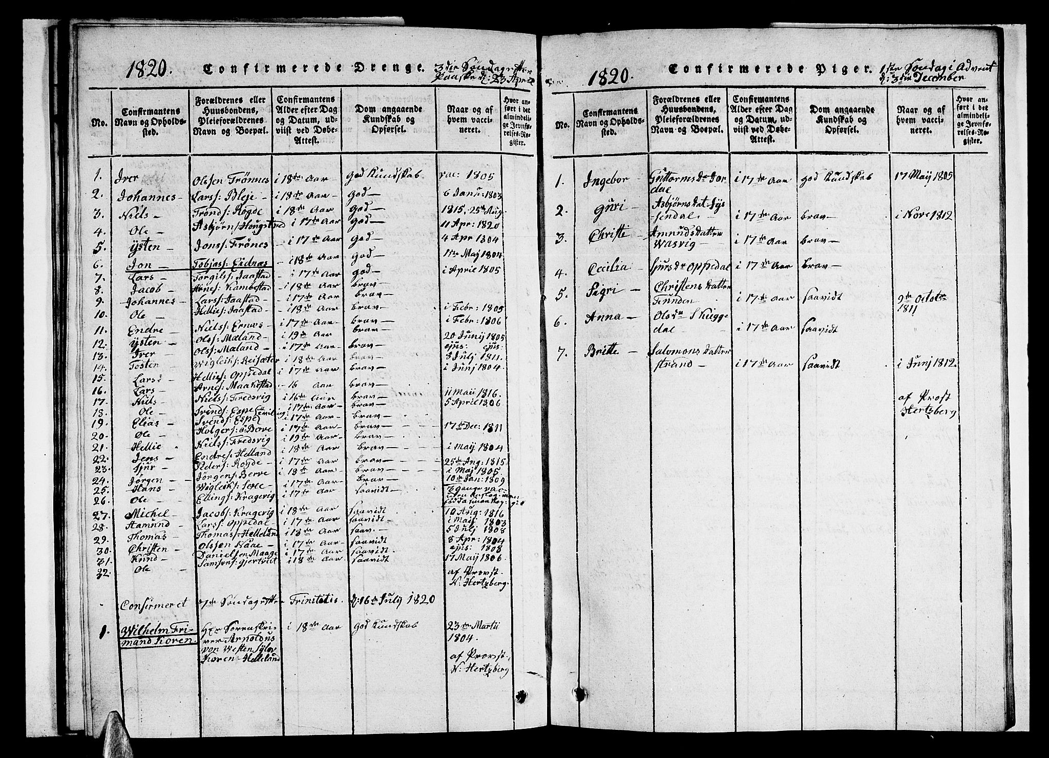 Ullensvang sokneprestembete, AV/SAB-A-78701/H/Haa: Parish register (official) no. A 9, 1819-1826