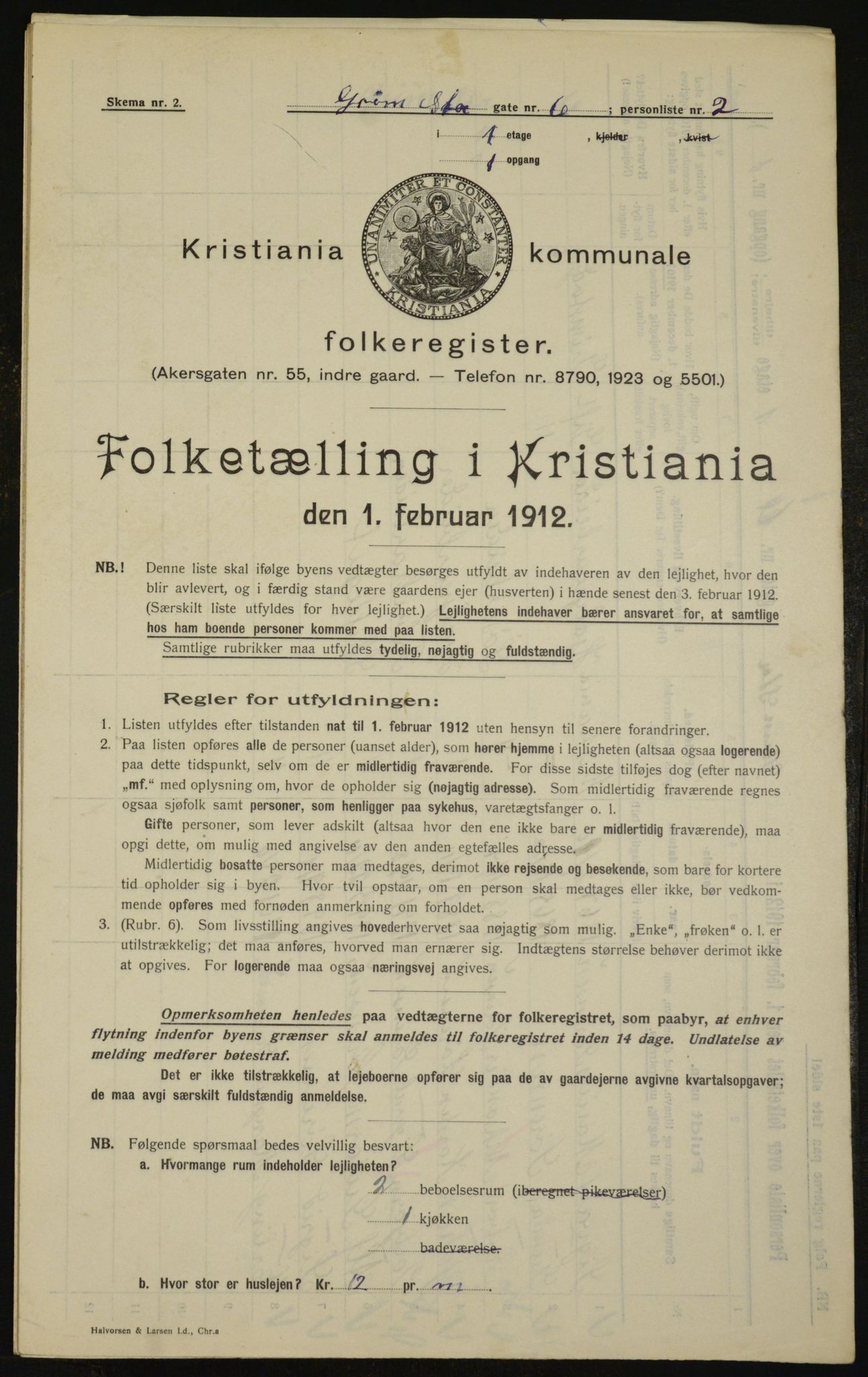 OBA, Municipal Census 1912 for Kristiania, 1912, p. 29777