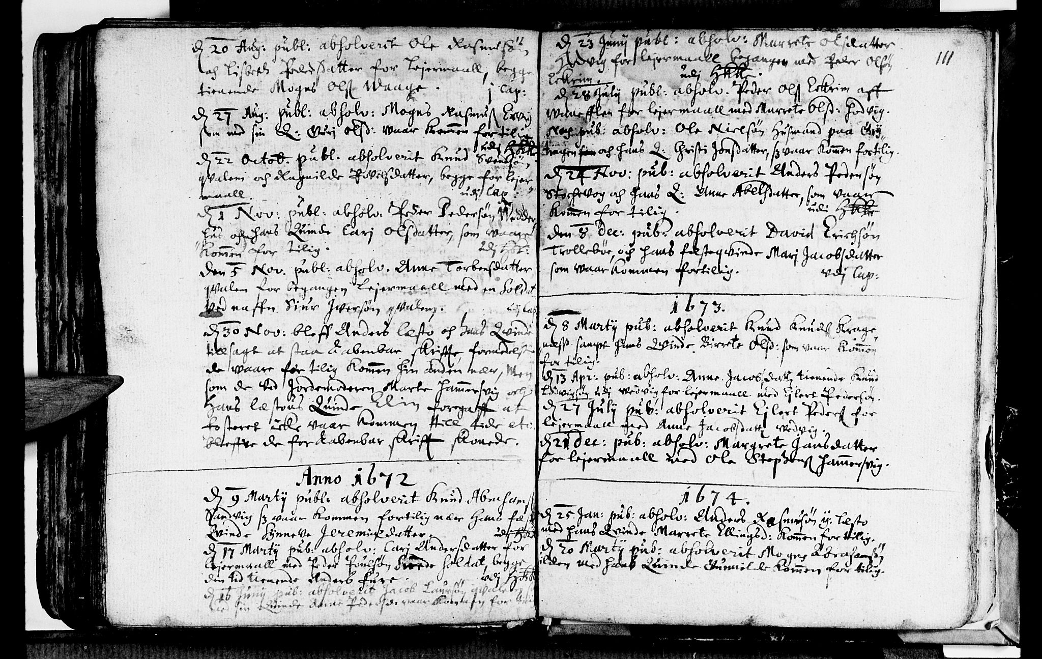 Selje sokneprestembete, SAB/A-99938/H/Ha/Haa/Haaa: Parish register (official) no. A 1, 1668-1696, p. 111