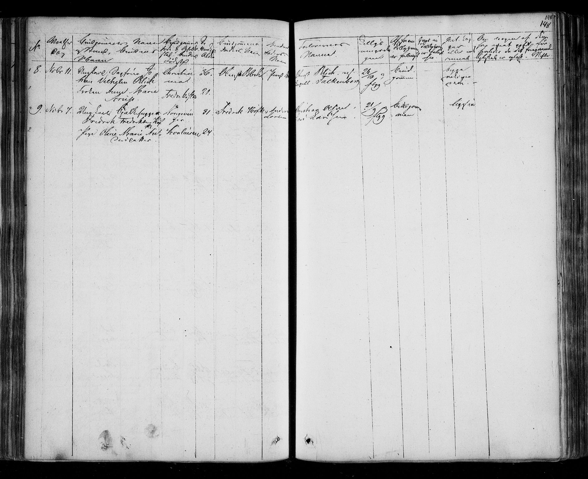 Fredrikstad prestekontor Kirkebøker, AV/SAO-A-11082/F/Fa/L0005: Parish register (official) no. 5, 1835-1856, p. 148