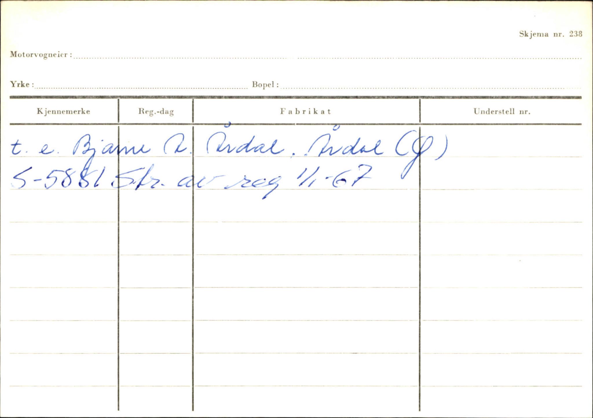 Statens vegvesen, Sogn og Fjordane vegkontor, SAB/A-5301/4/F/L0131: Eigarregister Høyanger P-Å. Stryn S-Å, 1945-1975, p. 943