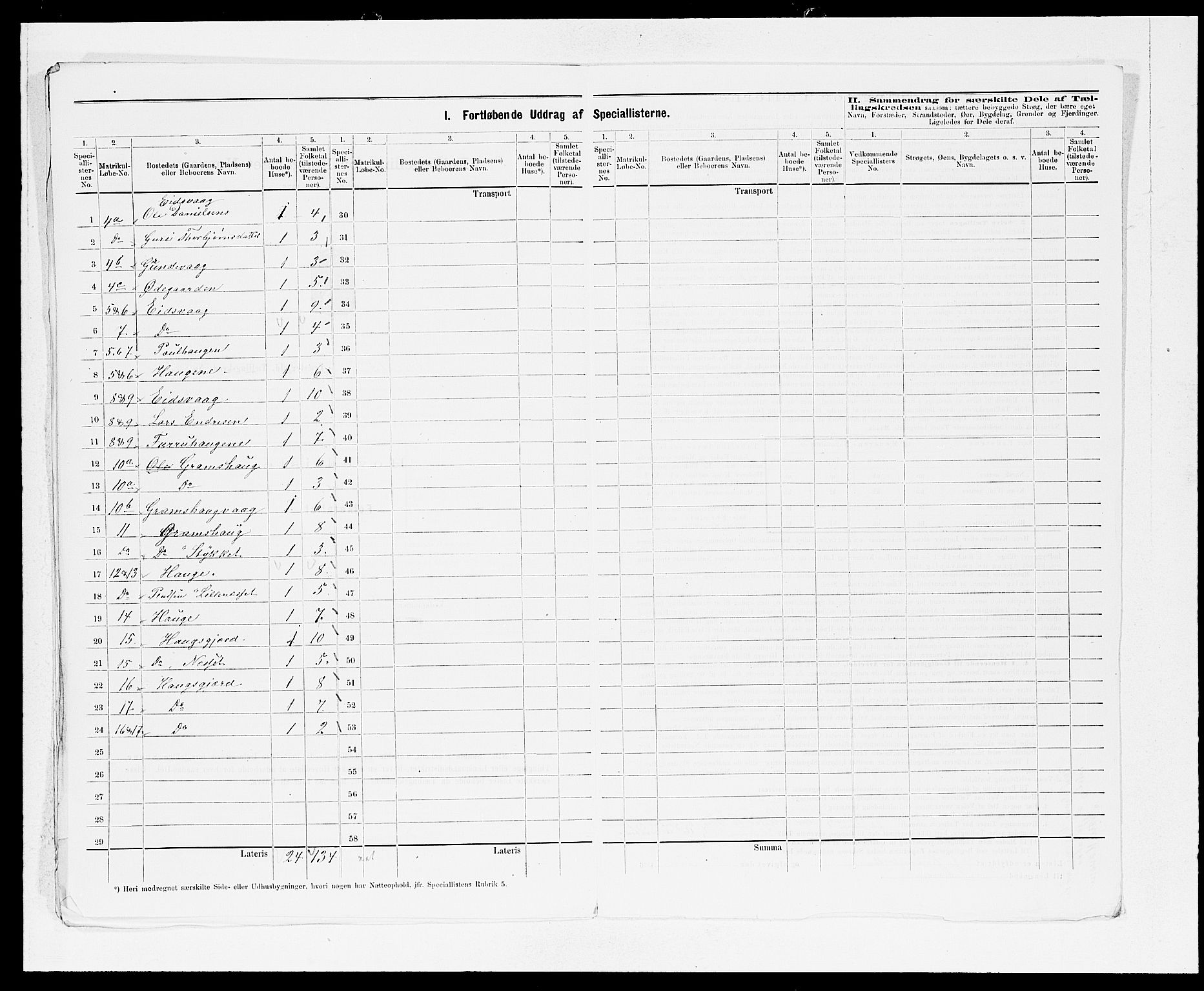 SAB, 1875 census for 1216P Sveio, 1875, p. 46