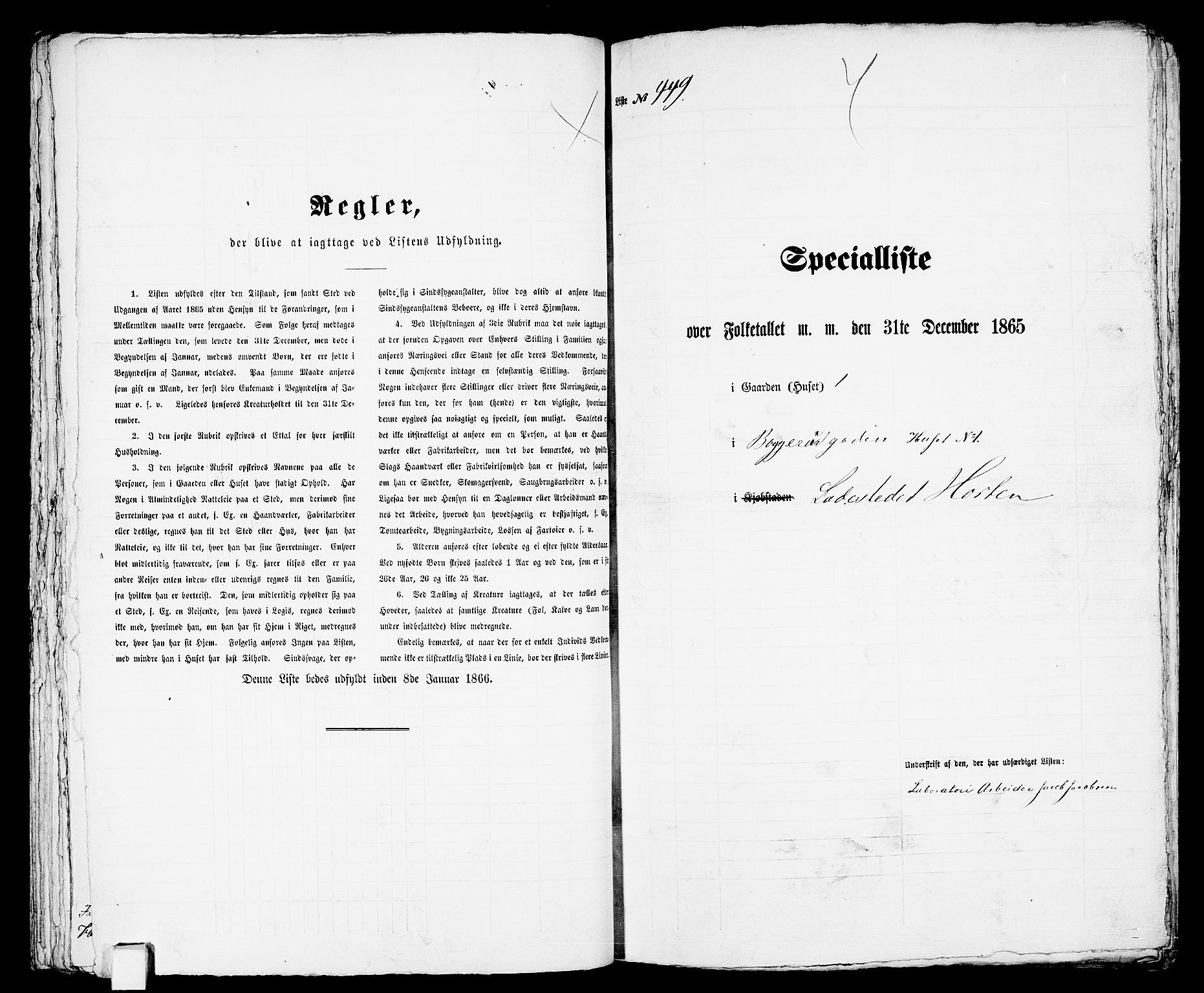 RA, 1865 census for Horten, 1865, p. 941