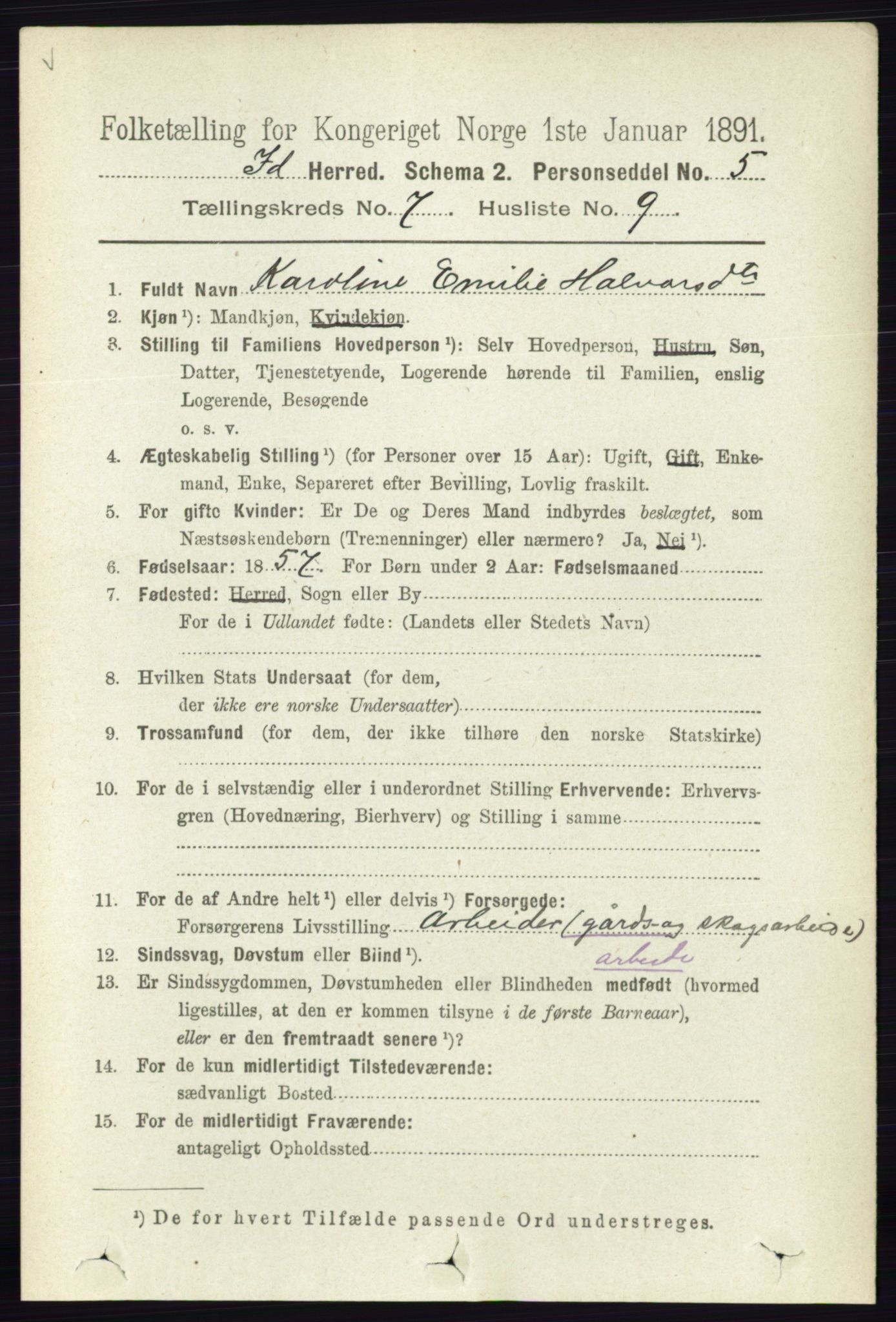 RA, 1891 census for 0117 Idd, 1891, p. 4188