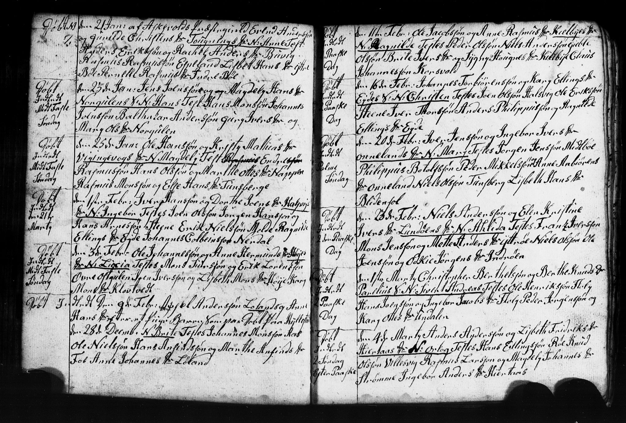 Gulen sokneprestembete, AV/SAB-A-80201/H/Hab: Parish register (copy) no. A 2, 1791-1814