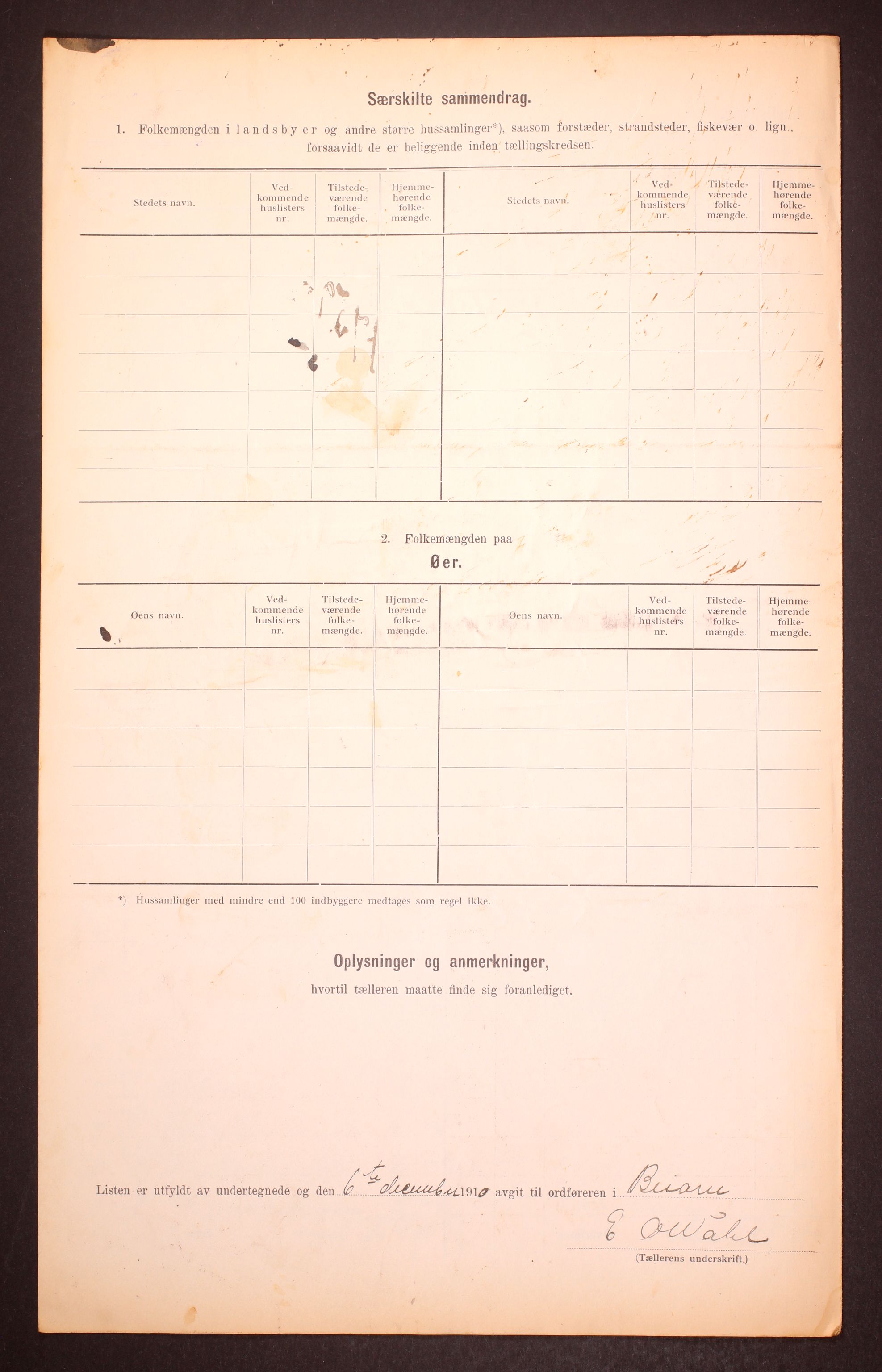 RA, 1910 census for Beiarn, 1910, p. 9