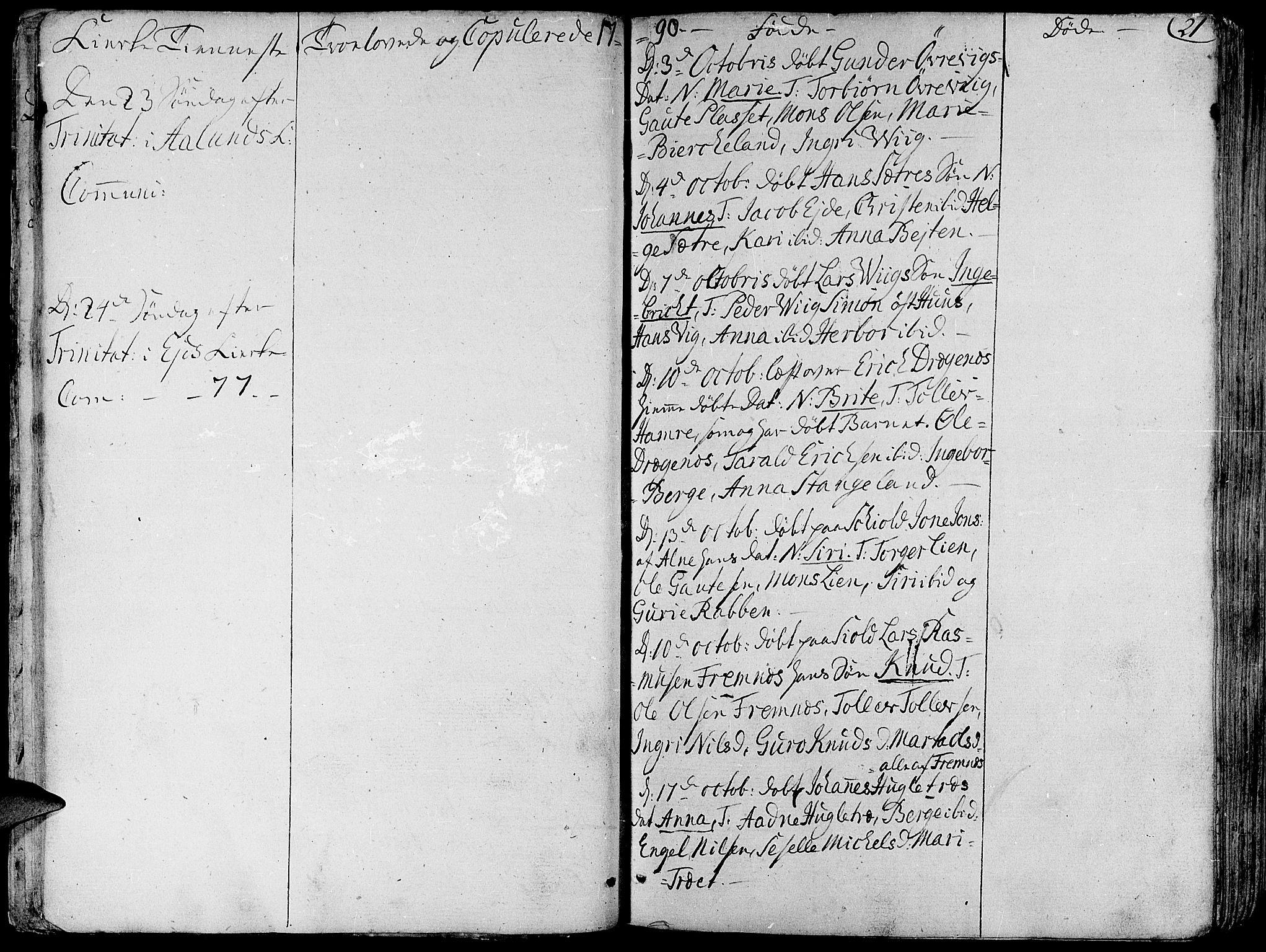 Fjelberg sokneprestembete, AV/SAB-A-75201/H/Haa: Parish register (official) no. A 3, 1788-1815, p. 21