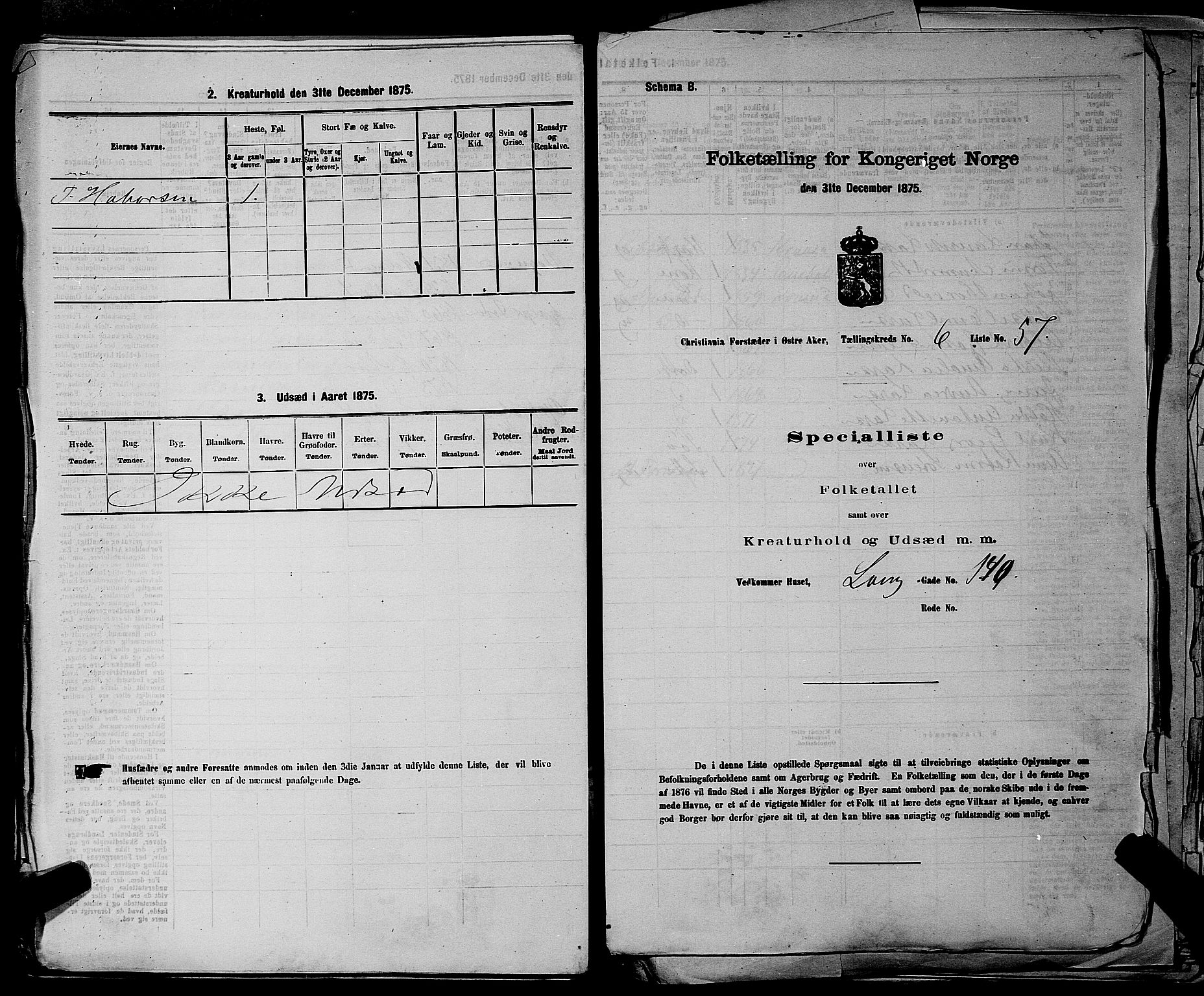 RA, 1875 census for 0218bP Østre Aker, 1875, p. 1762