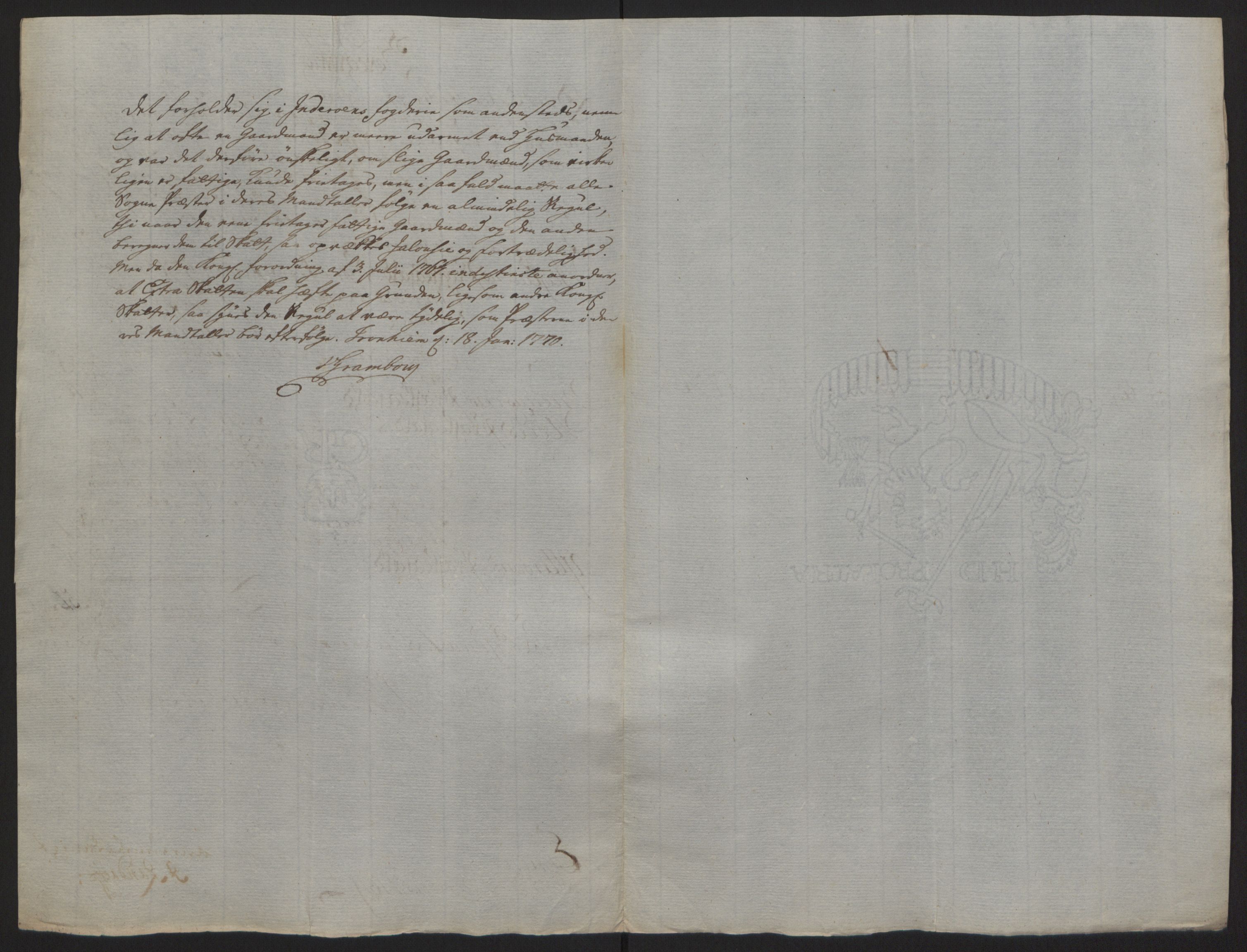 Rentekammeret inntil 1814, Reviderte regnskaper, Fogderegnskap, RA/EA-4092/R63/L4420: Ekstraskatten Inderøy, 1762-1772, p. 259