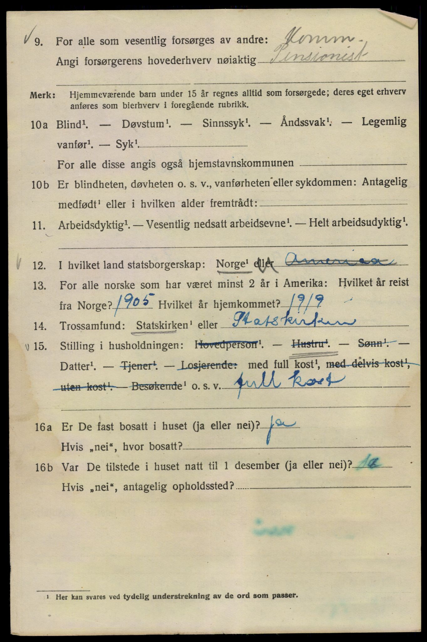 SAO, 1920 census for Kristiania, 1920, p. 660142