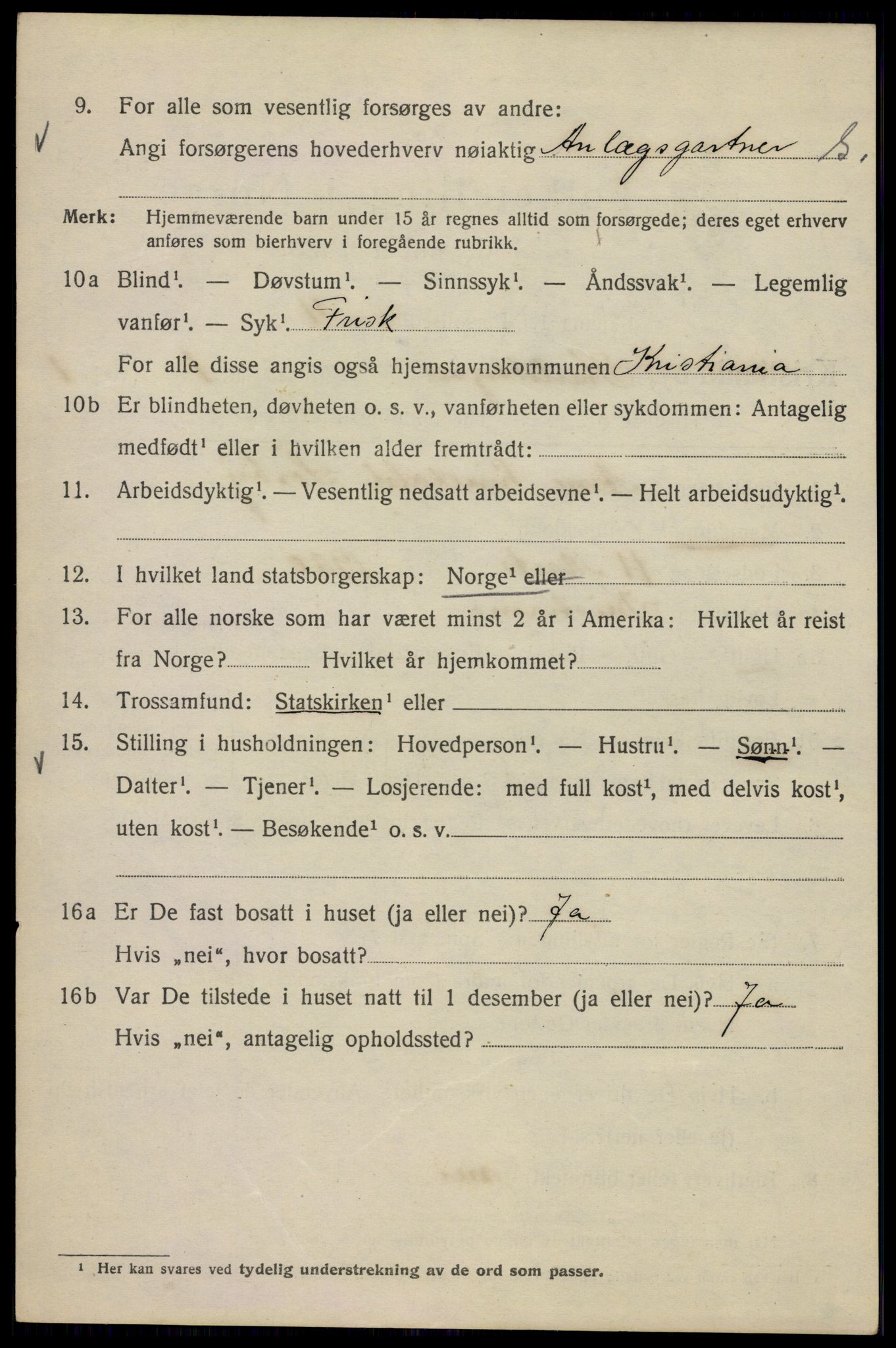 SAO, 1920 census for Kristiania, 1920, p. 330004